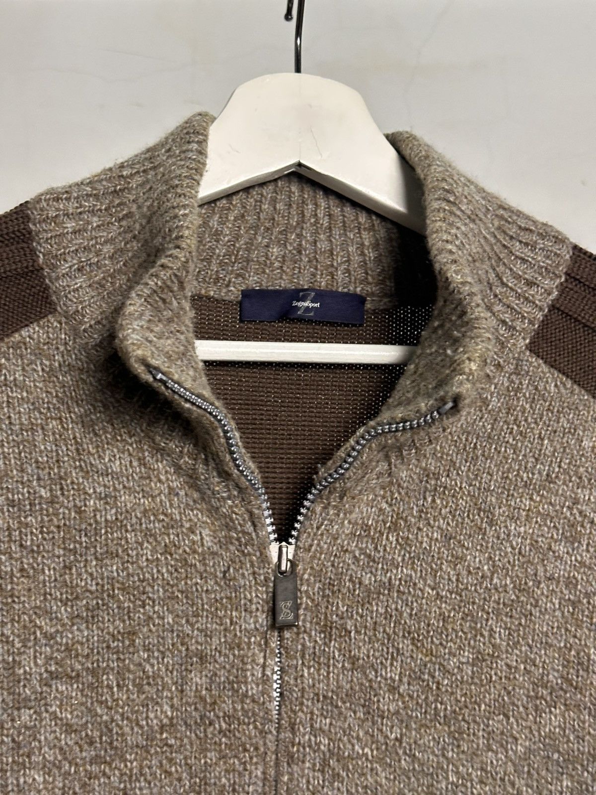 Ermenegildo Zegna Ermenegildo Zegna Zip Knit Sweater Size US L / EU 52-54 / 3 - 4 Thumbnail