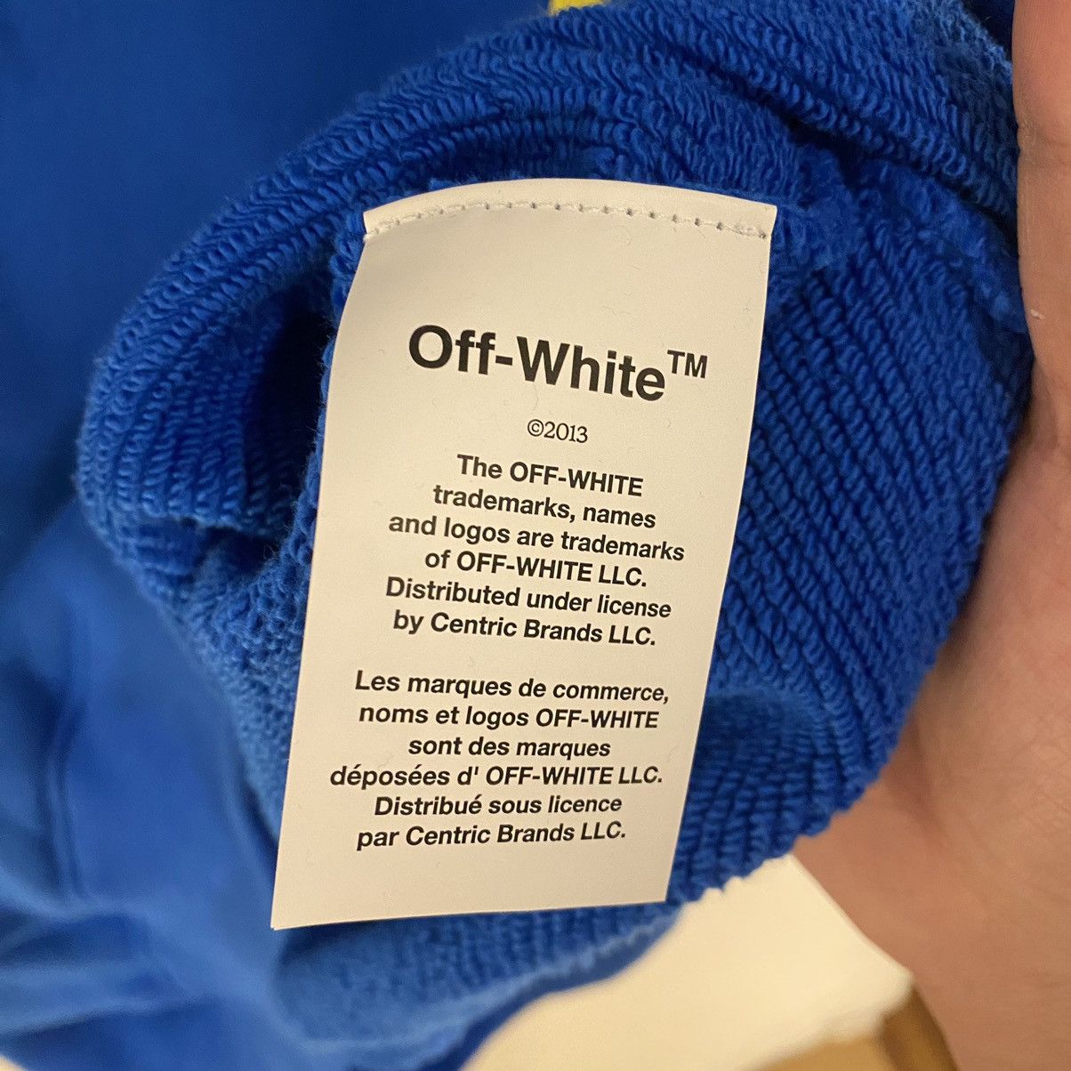 Off-White Off-White Blue Size Small Costco Hoodie Size US S / EU 44-46 / 1 - 11 Thumbnail