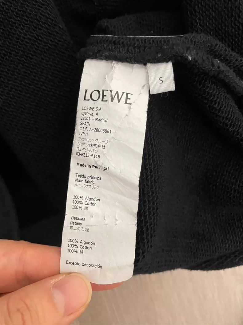 Loewe loewe Black embroidered logo round-neck sweatshirt 2506-Nex Size US S / EU 44-46 / 1 - 6 Thumbnail