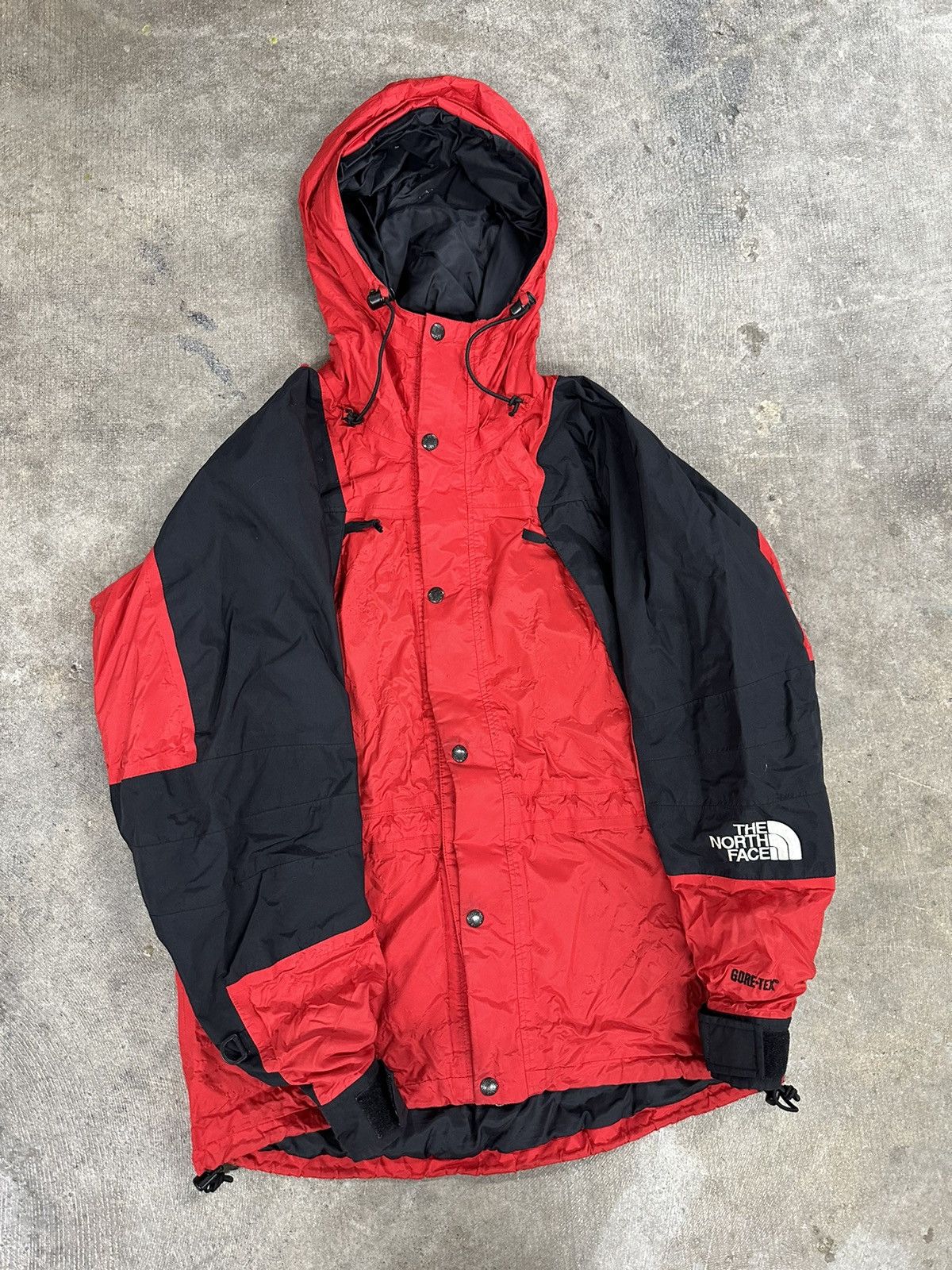 The North Face × Vintage Vintage 90s The North Face Mountain Light Red Jacket Size US L / EU 52-54 / 3 - 2 Thumbnail