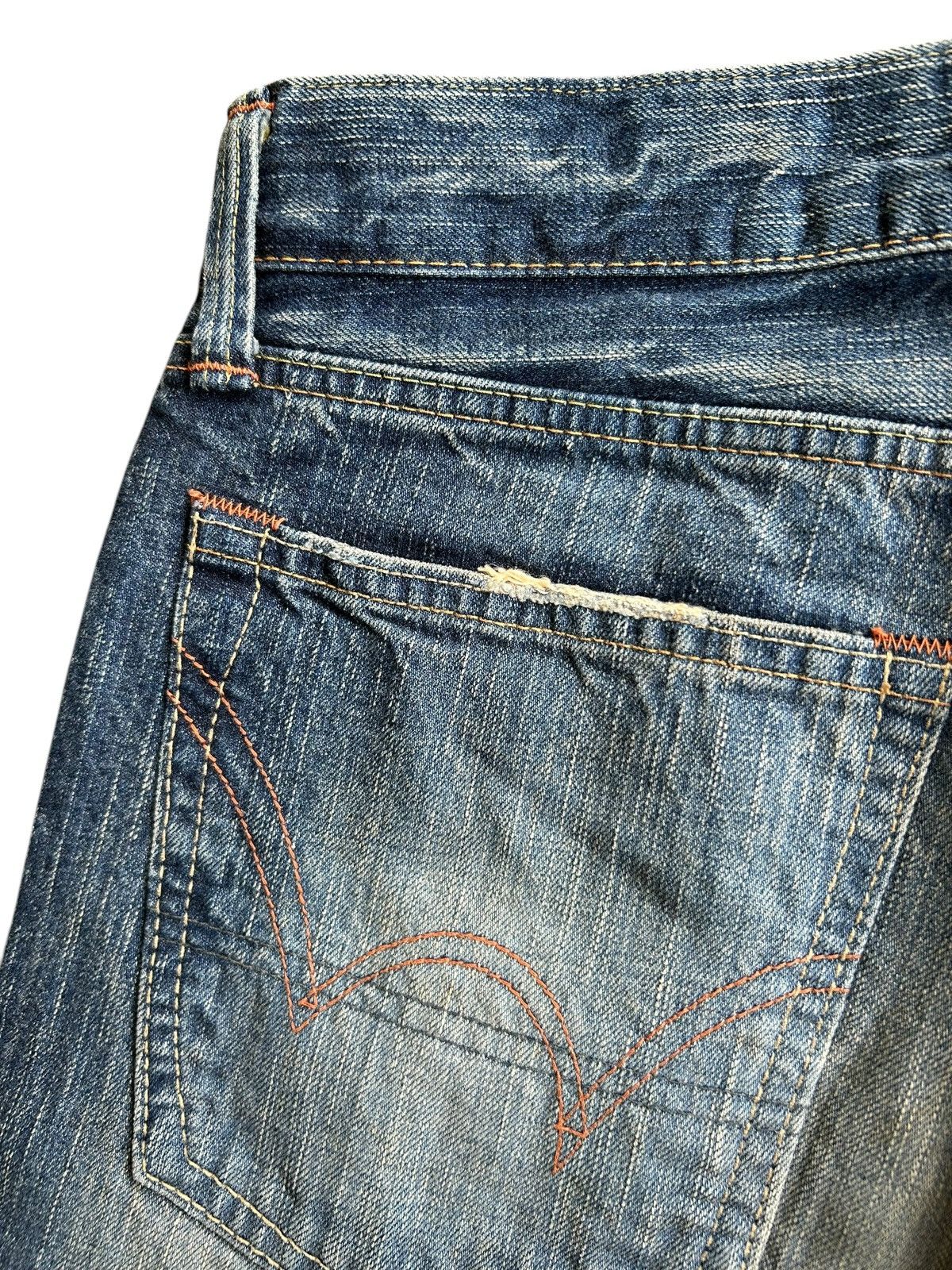 Kapital Flare Rusty Edwin Made Japan Faded Denim Jeans Size US 33 - 9 Thumbnail