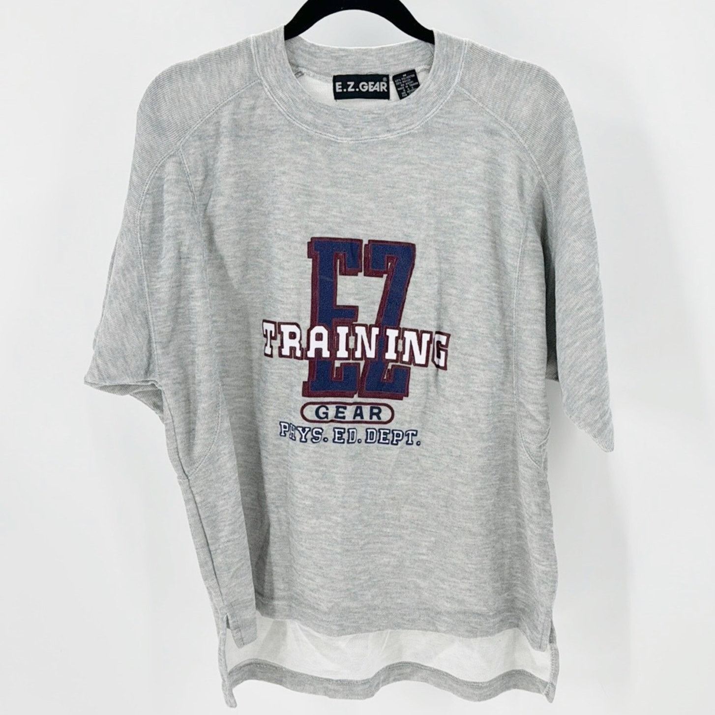 Vintage Vintage E.Z. Gear gray hi lo single stitch oversized shirt Size M / US 6-8 / IT 42-44 - 1 Thumbnail