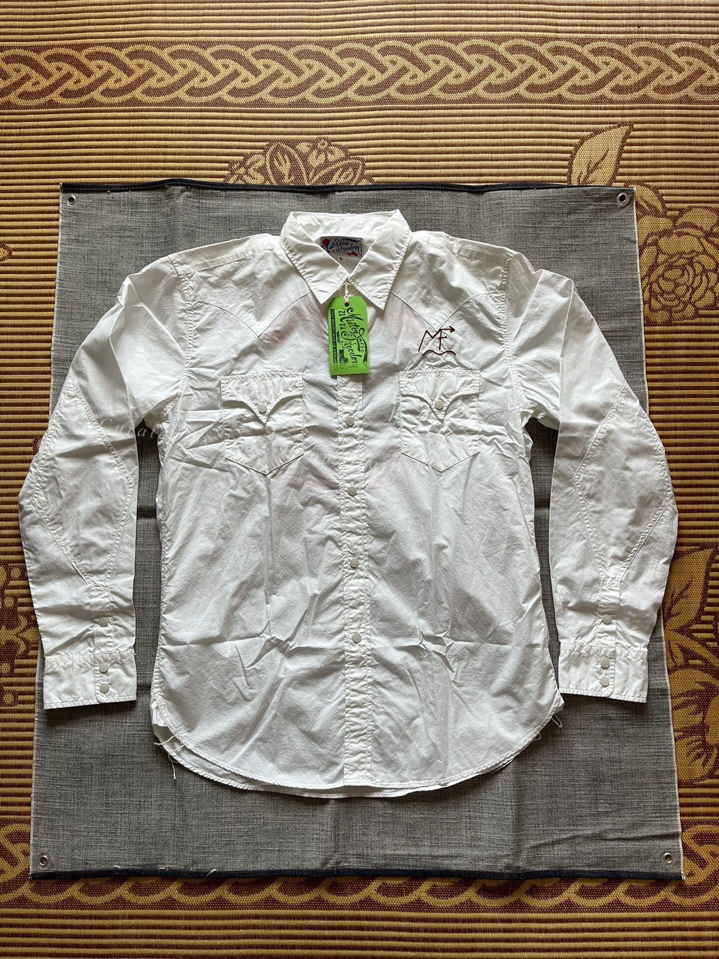 Mister Freedom Mister Freedom Denim Embroidered Long-Sleeve Shirt Size US L / EU 52-54 / 3 - 1 Thumbnail