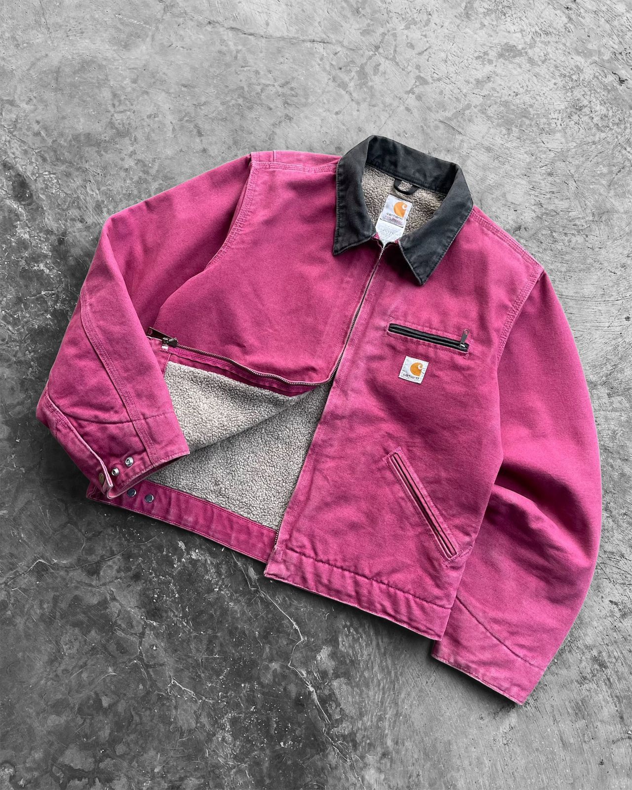 Carhartt VINTAGE RAPSBERYY CARHARTT DETROIT JACKET WJ097-RBY Size US S / EU 44-46 / 1 - 3 Thumbnail