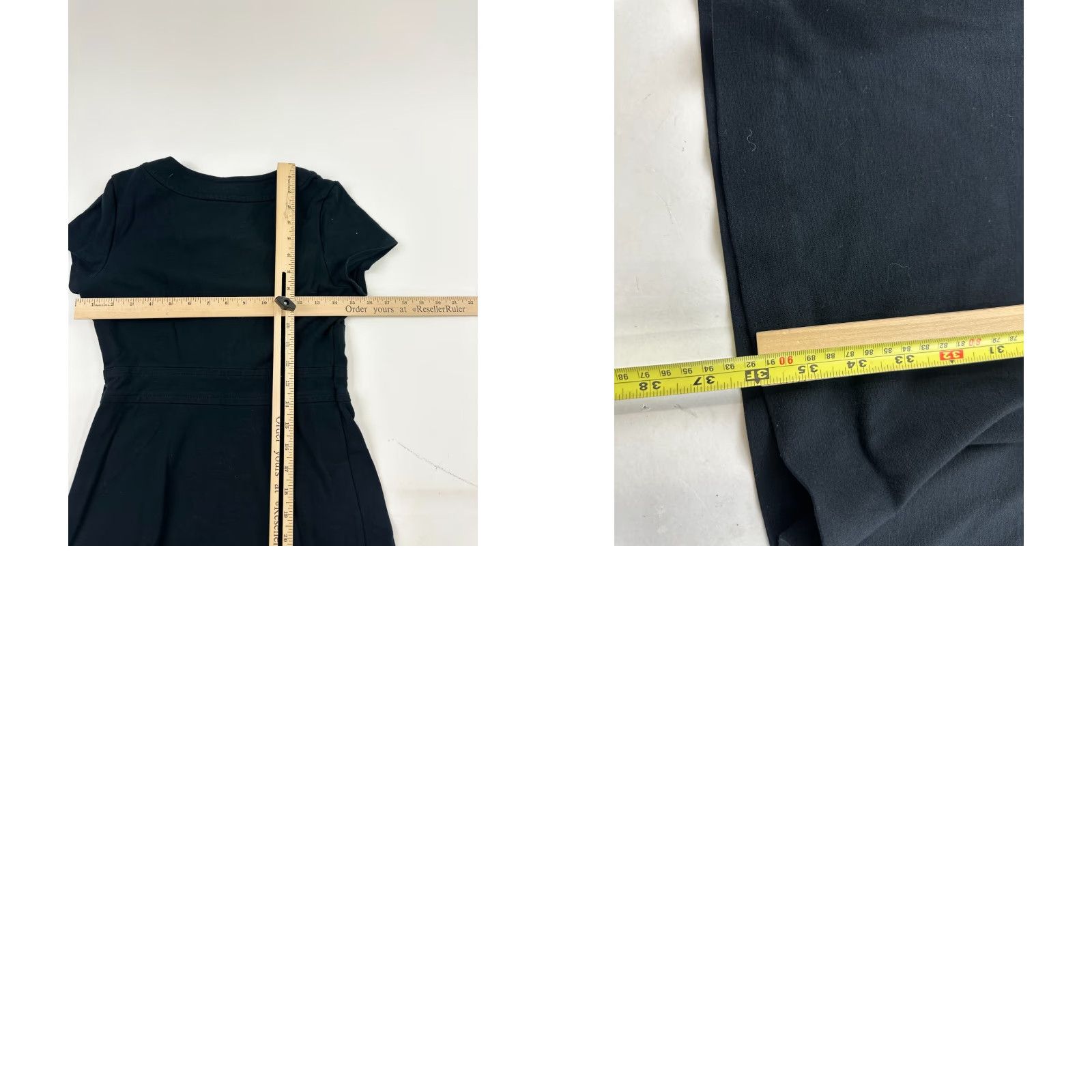 Banana Republic Banana Republic Dress Women Size 4 Black A-Line Knee Length Side Zip Pockets Button Front Cap Sleeve Round Neck Womens Size S / US 4 / IT 40 - 8 Thumbnail