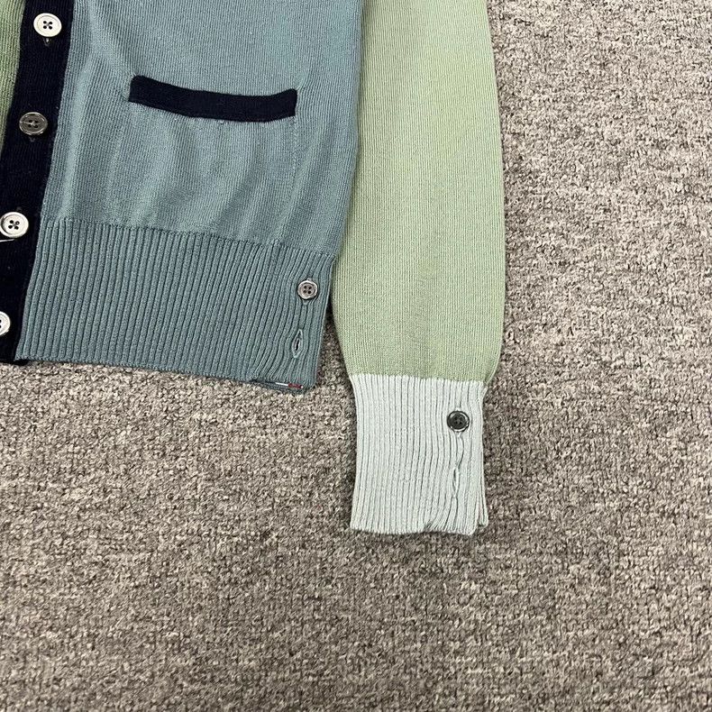 Thom Browne Thom Browne size12 Green patchwork sweater Size S / US 4 / IT 40 - 2 Thumbnail