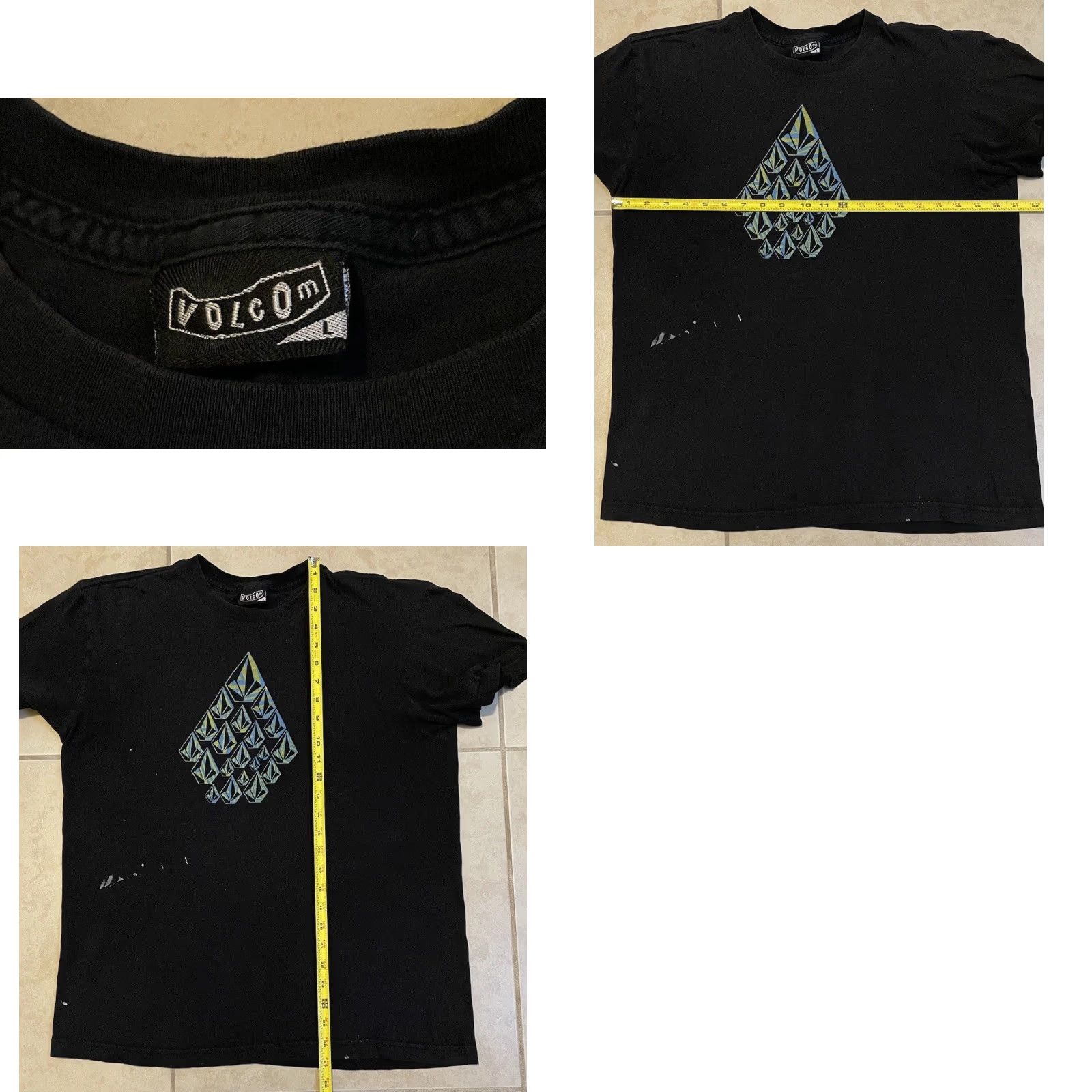 Quiksilver Vtg Volcom Faded Distress Shirt M Surf Skate Grunge Billabong Gotcha OP 90s Y2K Size US M / EU 48-50 / 2 - 11 Thumbnail