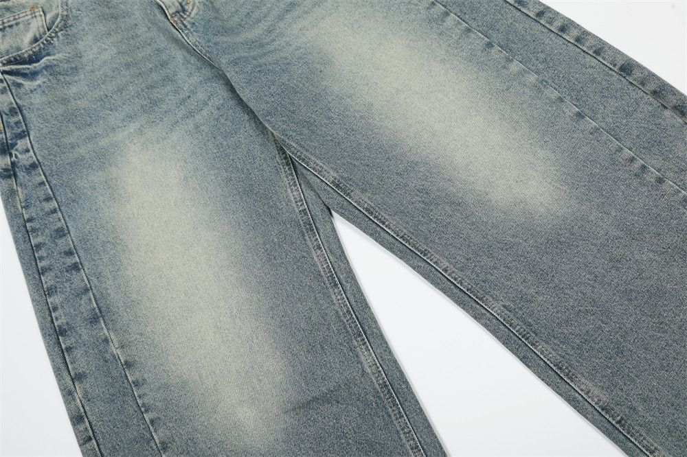 Japanese Brand × Jean Punk washed men's loose casual distressed scimitar jeans Size US 32 / EU 48 - 6 Thumbnail