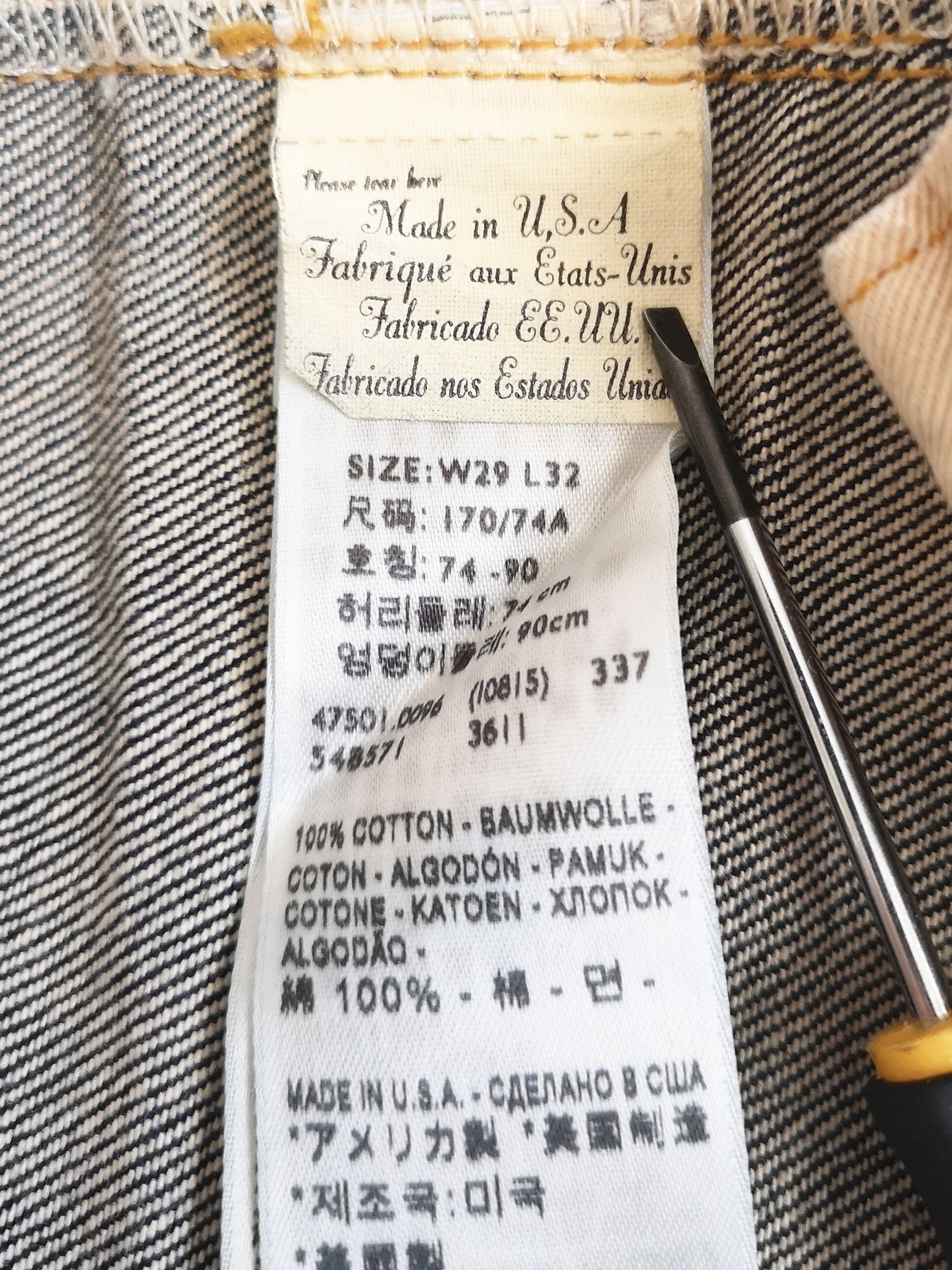 Levi's Vintage Clothing 501xx Jeans - 1947 Repro - Big E Selvedge - Made in USA Size US 28 / EU 44 - 5 Thumbnail