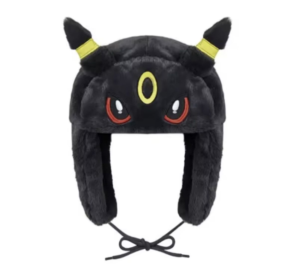 Japanese Brand Y2K Anime Black Umbreon Ushanka Autumn Winter Warm Hat Size ONE SIZE - 1 Thumbnail
