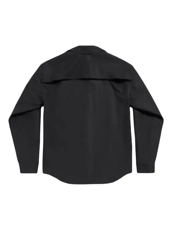 Balenciaga o1bcso1str0326 Kick Collar Shirt Large Fit in Black Size XS / US 0-2 / IT 36-38 - 5 Thumbnail