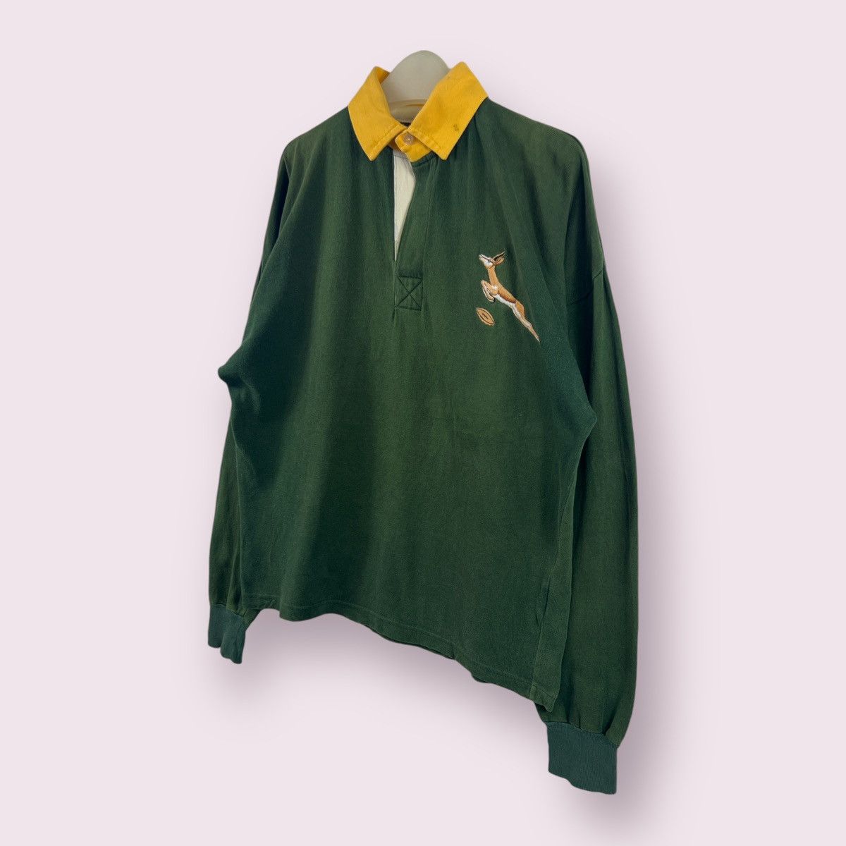 Vintage 🔥 Vtg Bukta S.Africa Springbok Rugby Club Baggy Polo Shirt Size US M / EU 48-50 / 2 - 4 Thumbnail