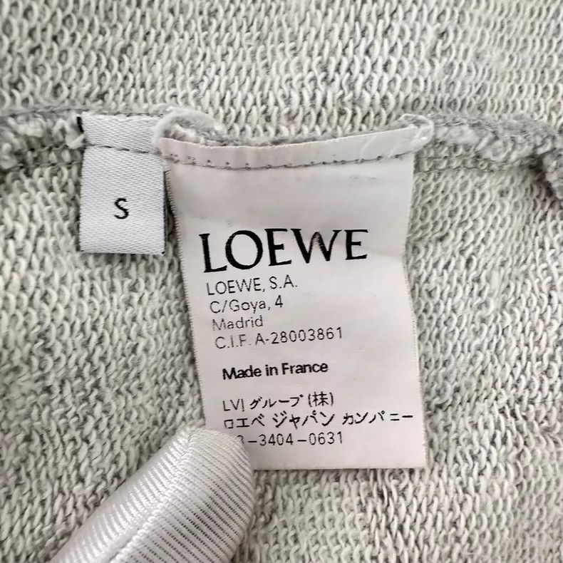 Loewe LOEWE Grey terry inverted chest embroidered Logo pullover Size S / US 4 / IT 40 - 4 Thumbnail