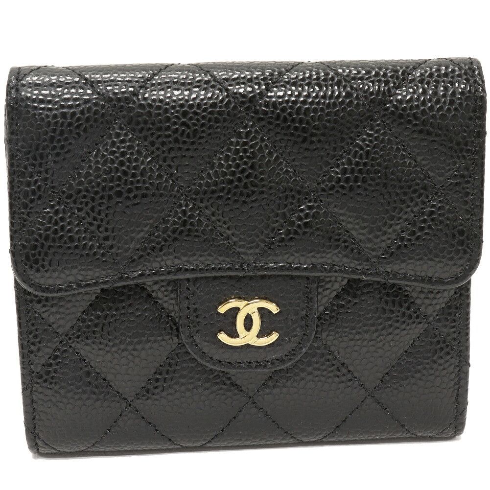 Chanel Chanel Chanel Classic Small Flap Wallet Caviar Wallet Leather Short Wallet AP0231 Y01864 C3906 DUTY FREE for USA Size ONE SIZE - 1 Thumbnail