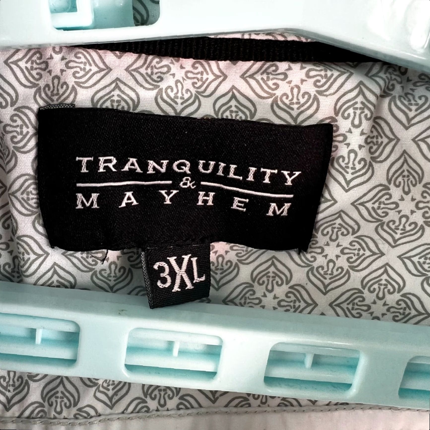 Vintage Tranquility & Mayham Mens Cotton Blend White Dress Shirt Size 3XL Size 48R - 4 Thumbnail
