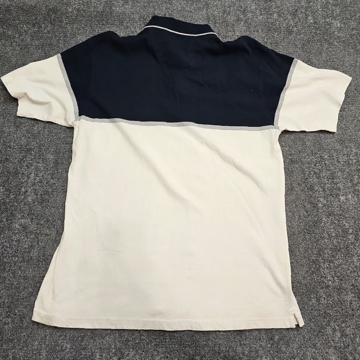 Polo Ralph Lauren VINTAGE CHAPS Polo Rugby Shirt Men 2XL Navy White 2 Tone Front Spellout Embroidered Logo Button Collar Short Sleeve Cotton 100% Regular Mens Size US XXL / EU 58 / 5 - 5 Thumbnail