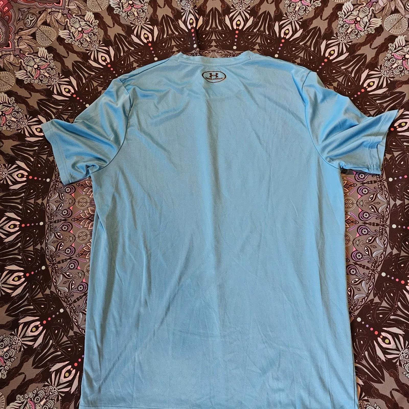 Under Armour Under Armour Men's Black and Blue Dri Fit Workout Shirt Size US L / EU 52-54 / 3 - 7 Thumbnail