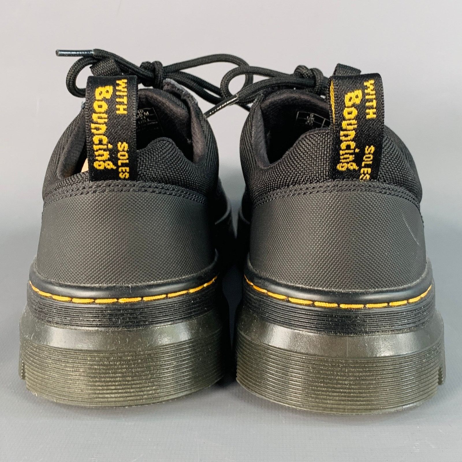 Dr. Martens DR. MARTENS 10 Reeder Black Nylon Chunky Sole Lace Up Shoes Size US 10 / EU 43 - 3 Thumbnail