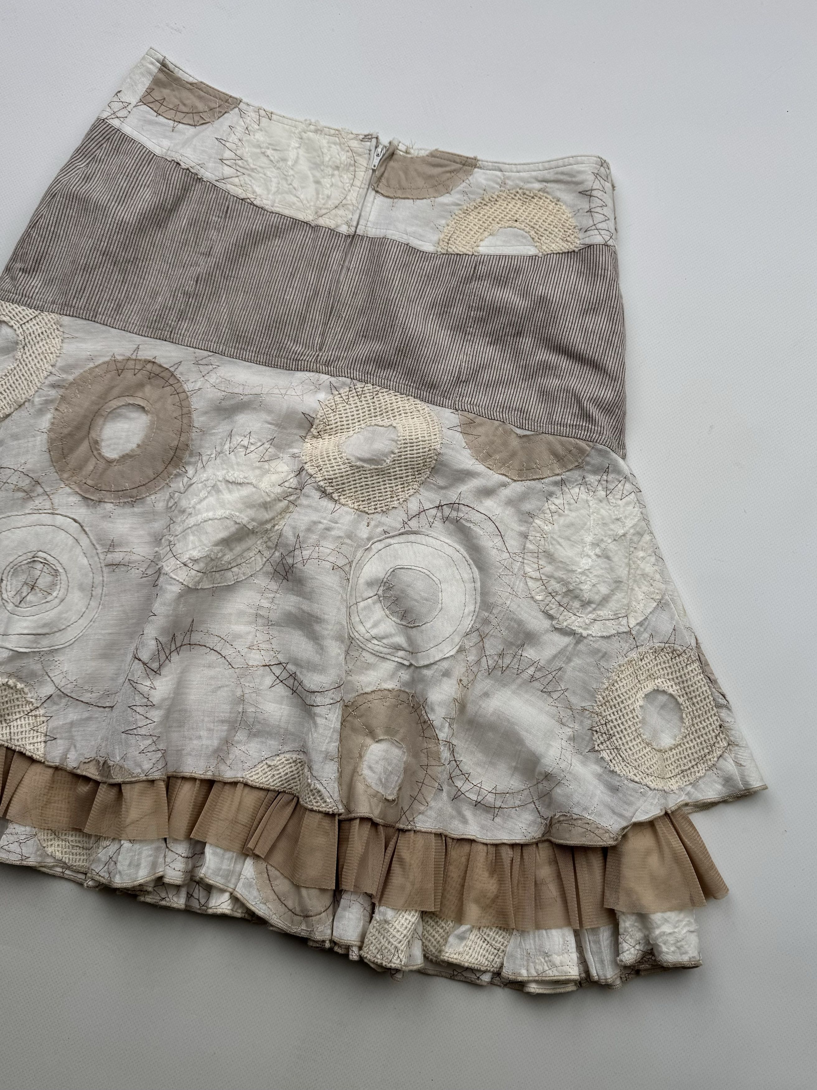 Japanese Brand 90's Midi Flared Skirt B67(V294)E2 Size 26" / US 2 / IT 38 - 9 Thumbnail