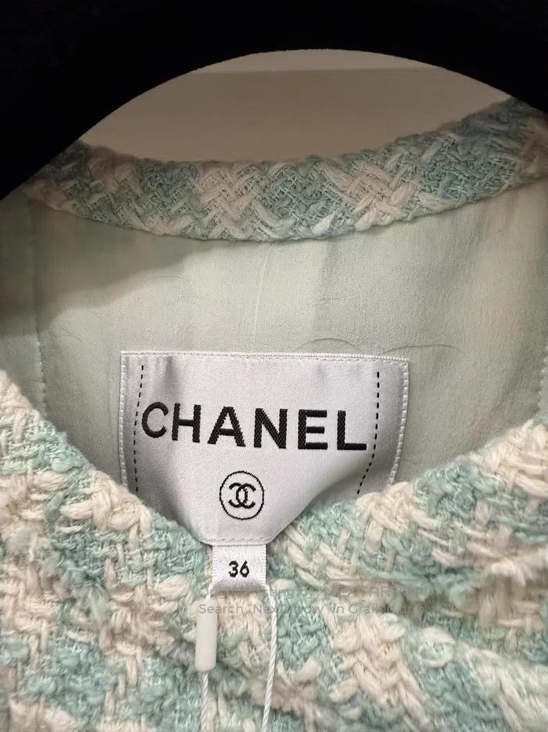Chanel Chanel 23s bubble green jacket Size XXS / US 00 / IT 34 - 5 Thumbnail