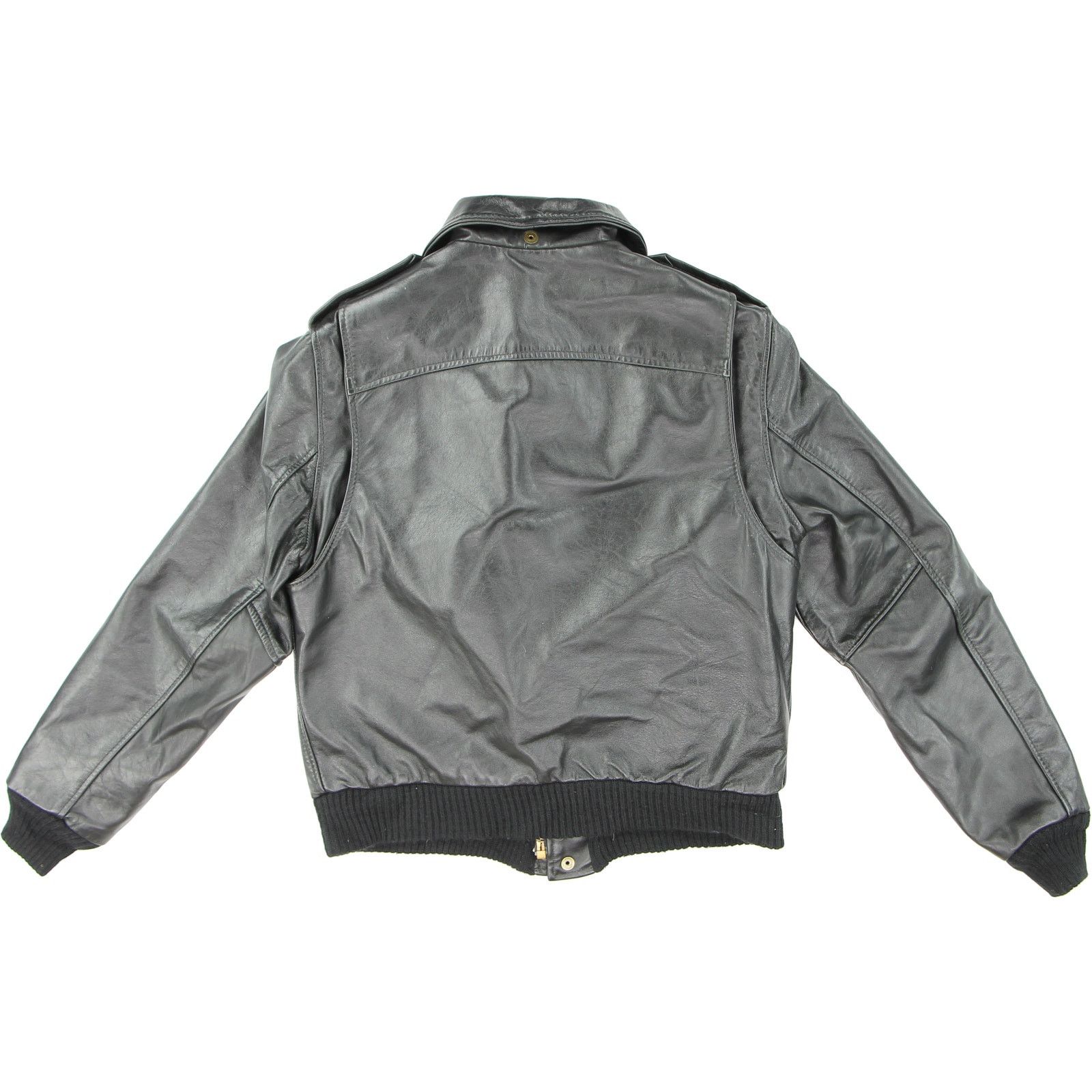 Vintage Vintage Lesco Motorcycle Bomber Military Leather Jacket Size US S / EU 44-46 / 1 - 3 Thumbnail