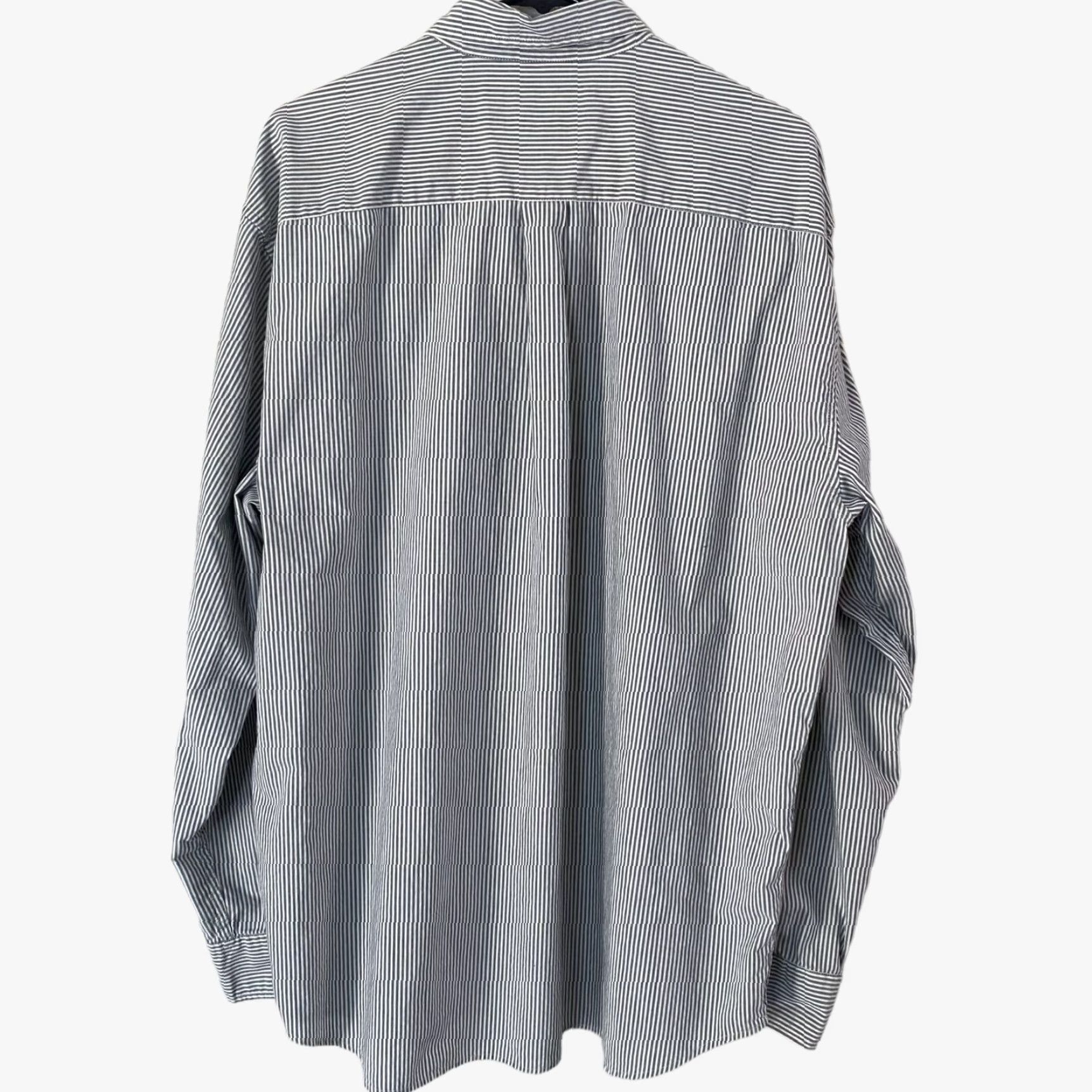 Abercrombie & Fitch Abercrombie & Fitch Classic Button-Down Pocket Shirt Blue Stripe Men's L Large Button-Up Shirt Size US L / EU 52-54 / 3 - 3 Thumbnail