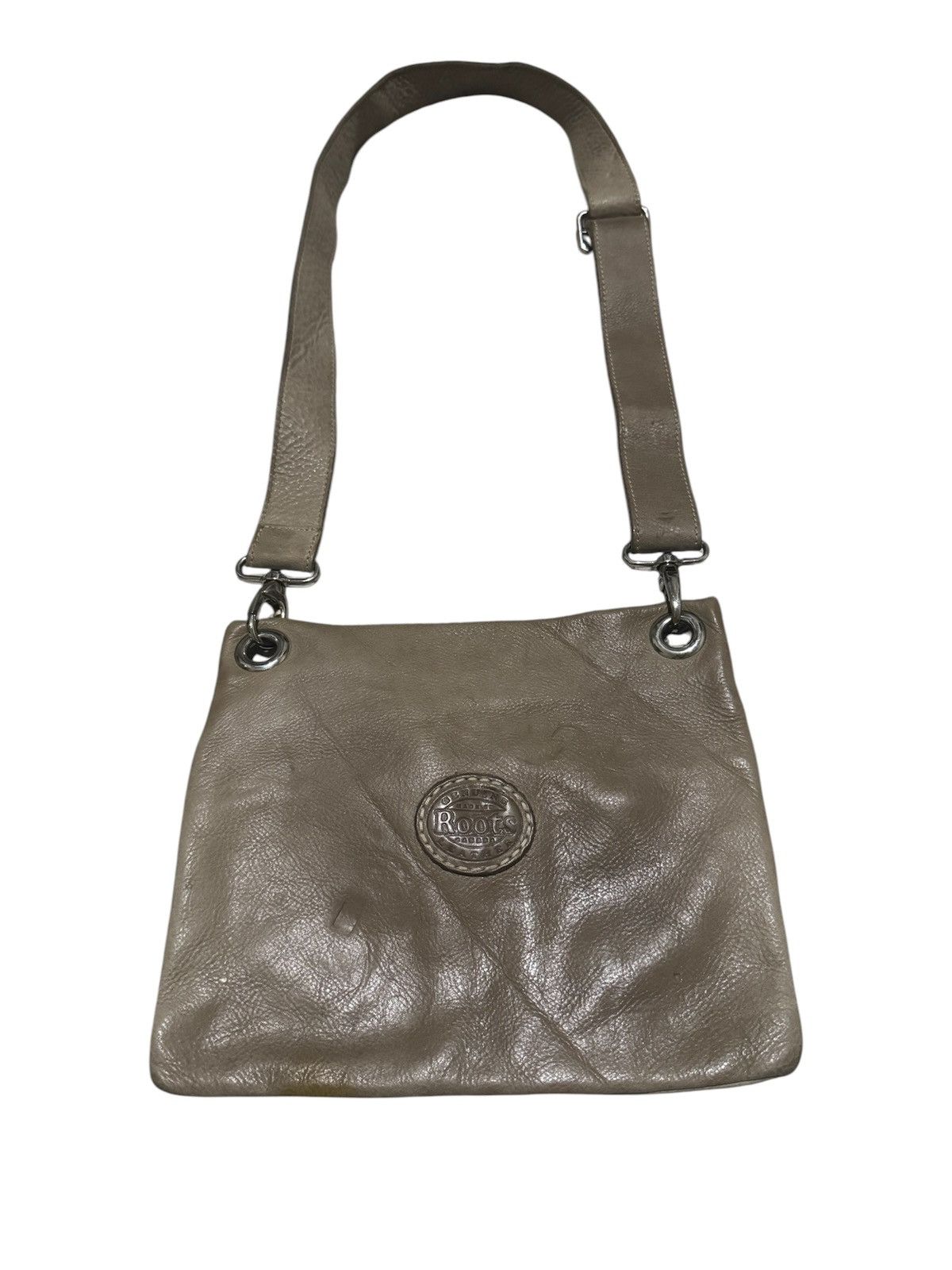Genuine Leather × Seditionaries 100% Leather Roots Canada Villager Crossbody Sling Bag Size ONE SIZE - 2 Thumbnail