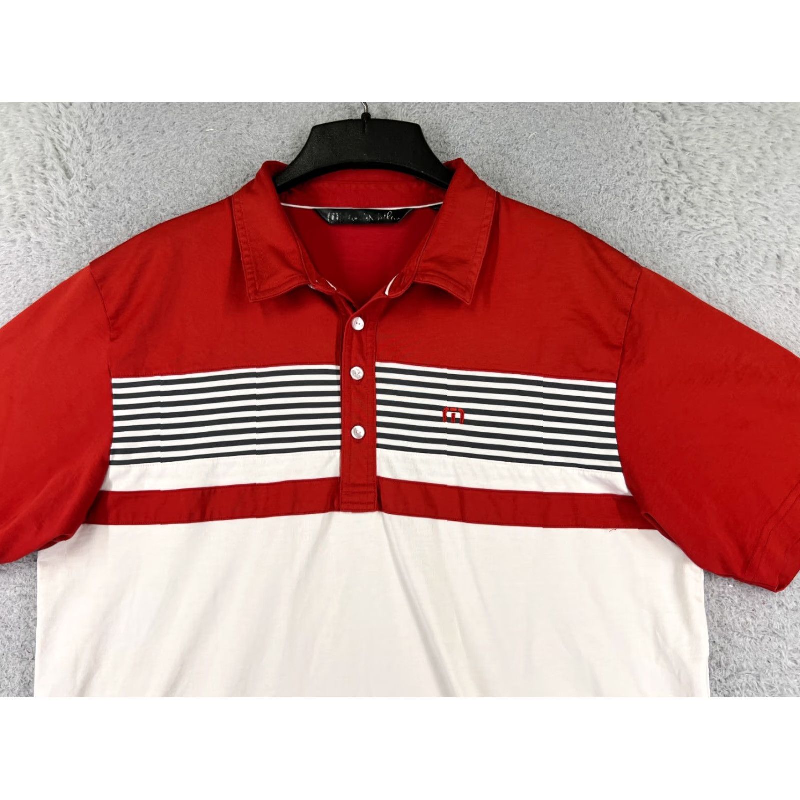 TravisMathew Travis Mathew Polo Shirt Men XL Red Cotton Blend Short Sleeve Golf Polo Shirt Men XL Red Golfing Logo Embroidered Size US XL / EU 56 / 4 - 4 Thumbnail