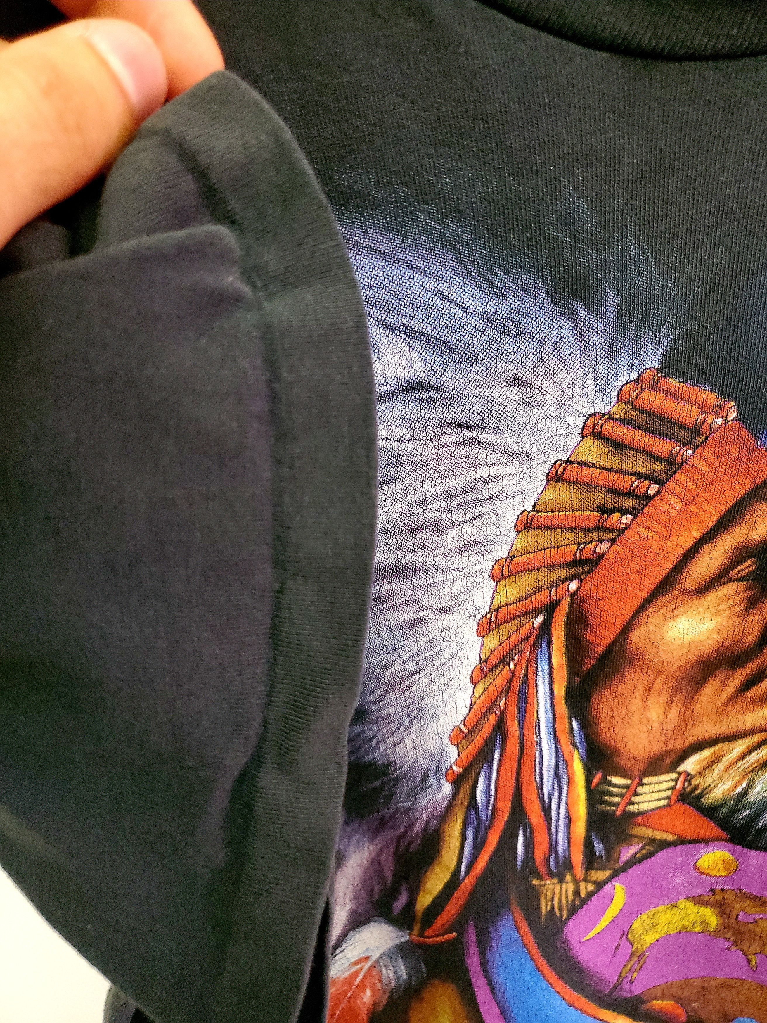 Vintage VINTAGE 3D EMBLEM INDIAN CHIEF TEE SHIRT 1993 MADE IN USA L Size US L / EU 52-54 / 3 - 6 Thumbnail