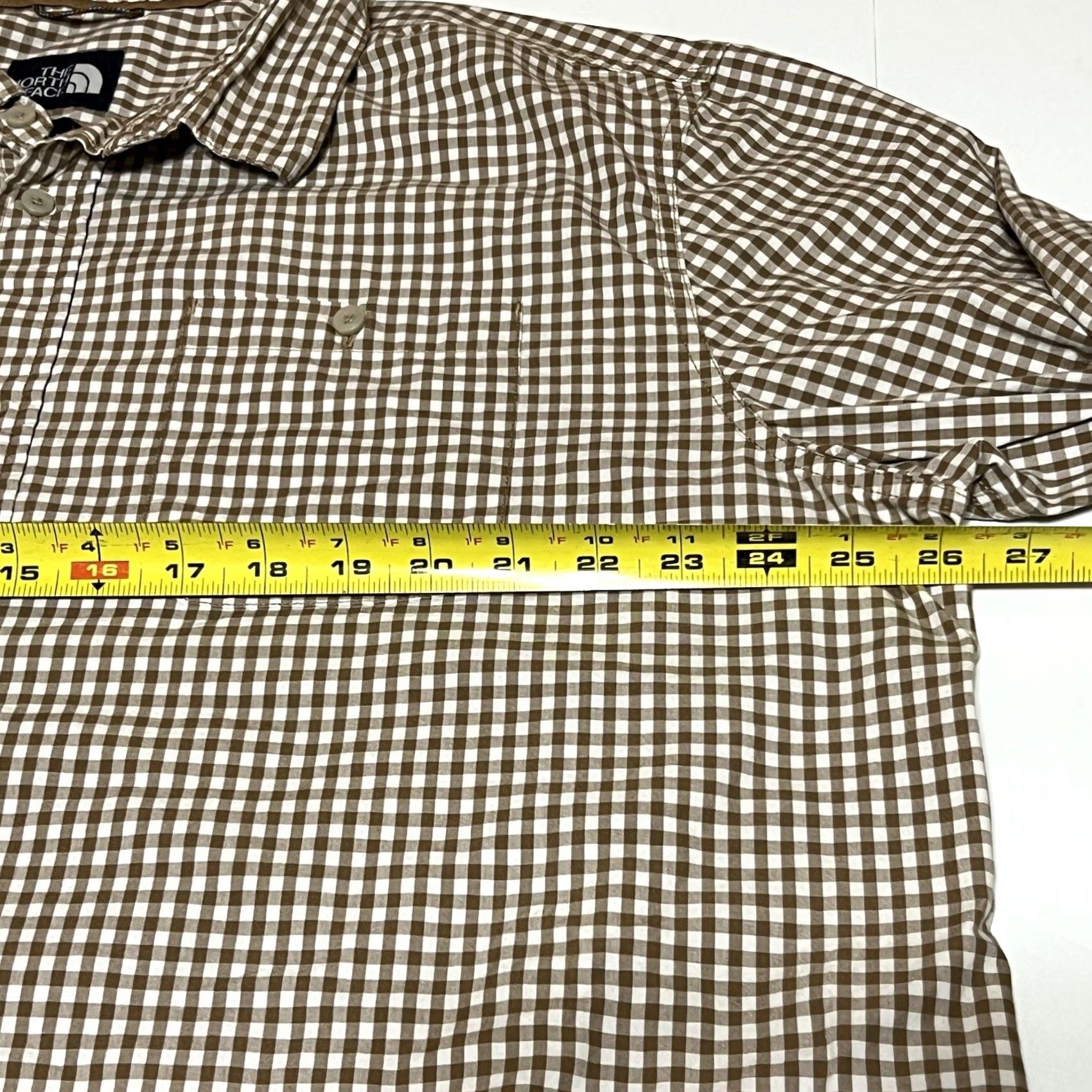 The North Face The North Face Shirt Men's 2XL Button-Up Brown Check Long Sleeve Cotton 100% Pocketed Casual Size US XXL / EU 58 / 5 - 6 Thumbnail