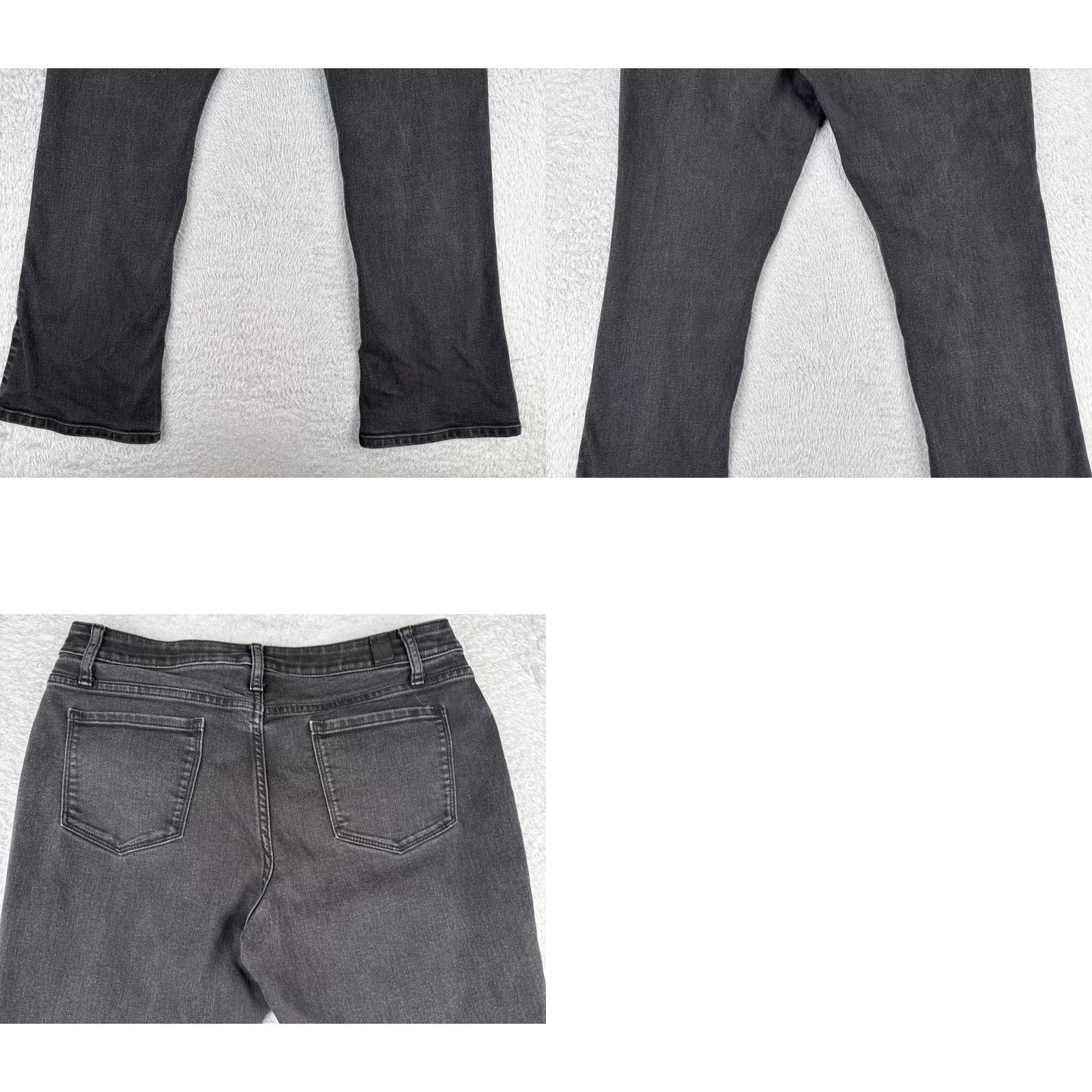 Vintage Womens Simply Vera Wang Jeans 12 Black Bootcut Denim Cotton Blend Mid Rise 32x30 Size 34" / US 12 / IT 48 - 10 Thumbnail