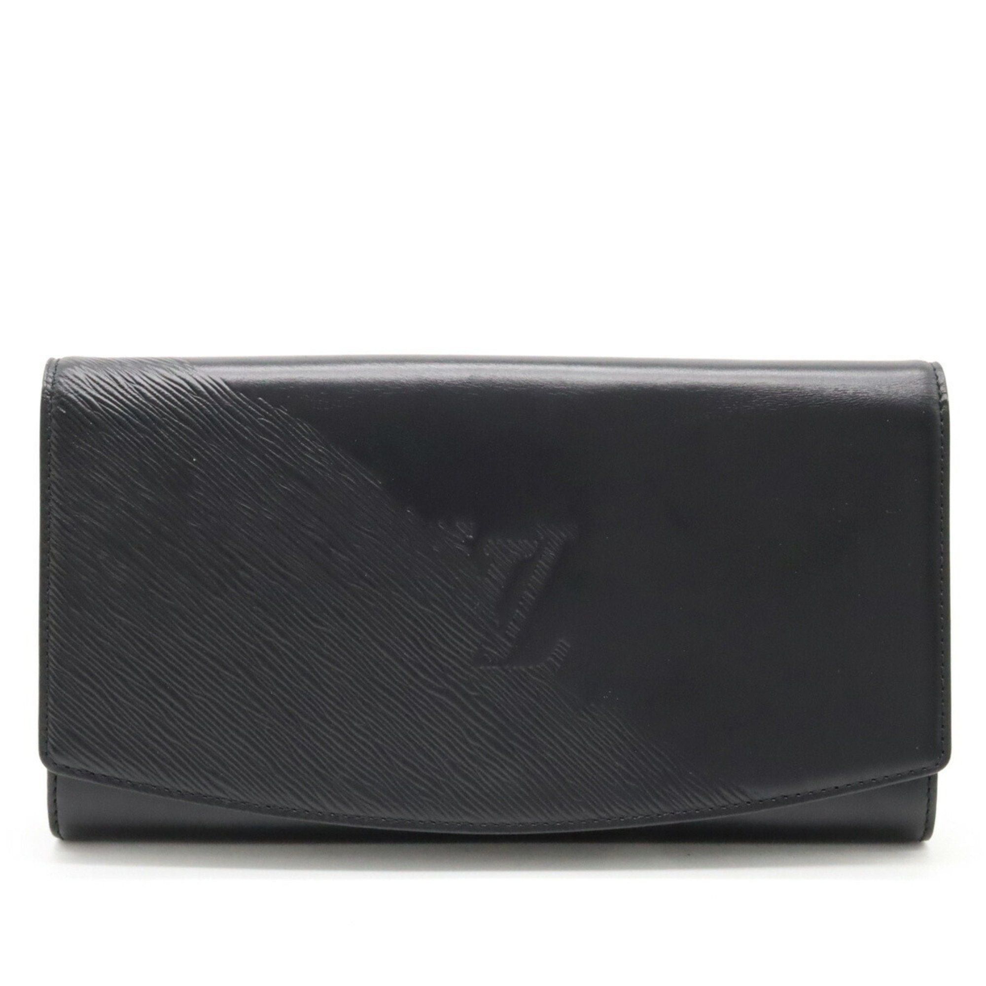 image of Louis Vuitton Opera Line Aegean Clutch Bag Second Noir Black M63962, Women's