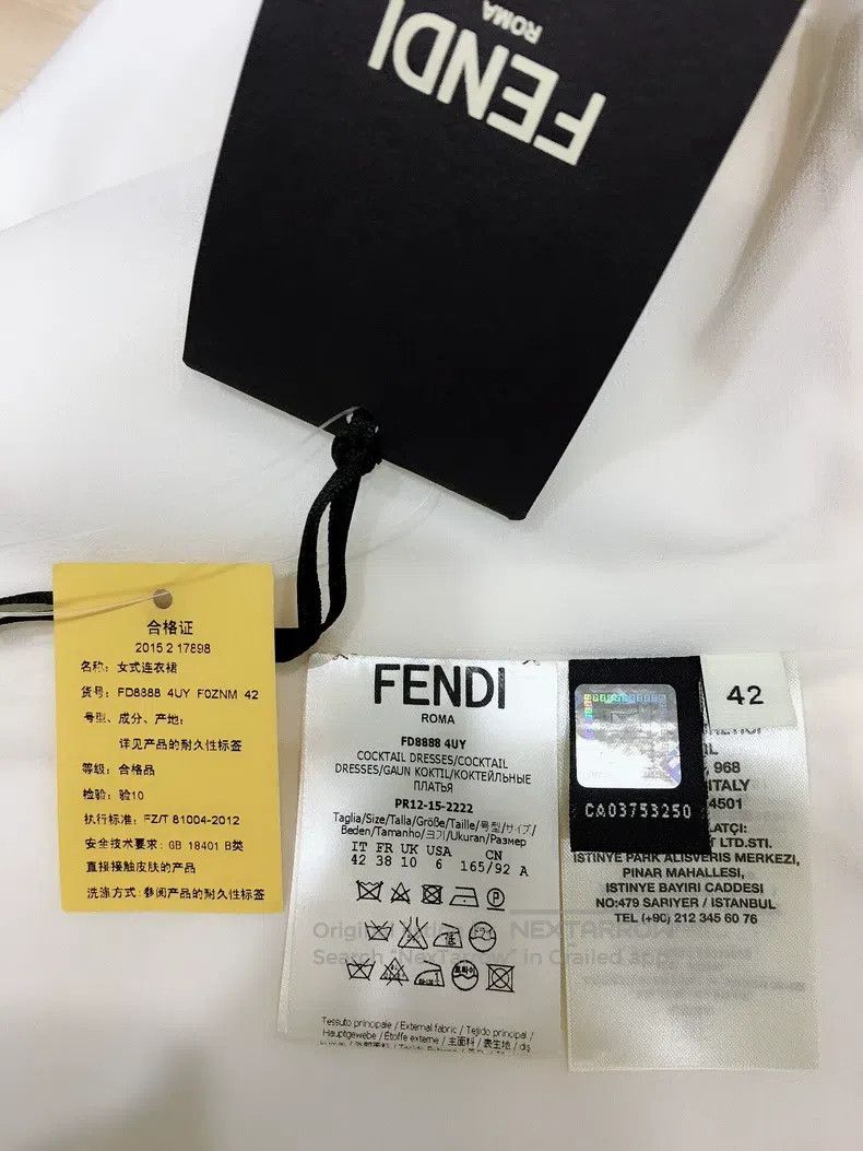 Fendi Fendi White Dress Size S / US 4 / IT 40 - 7 Thumbnail