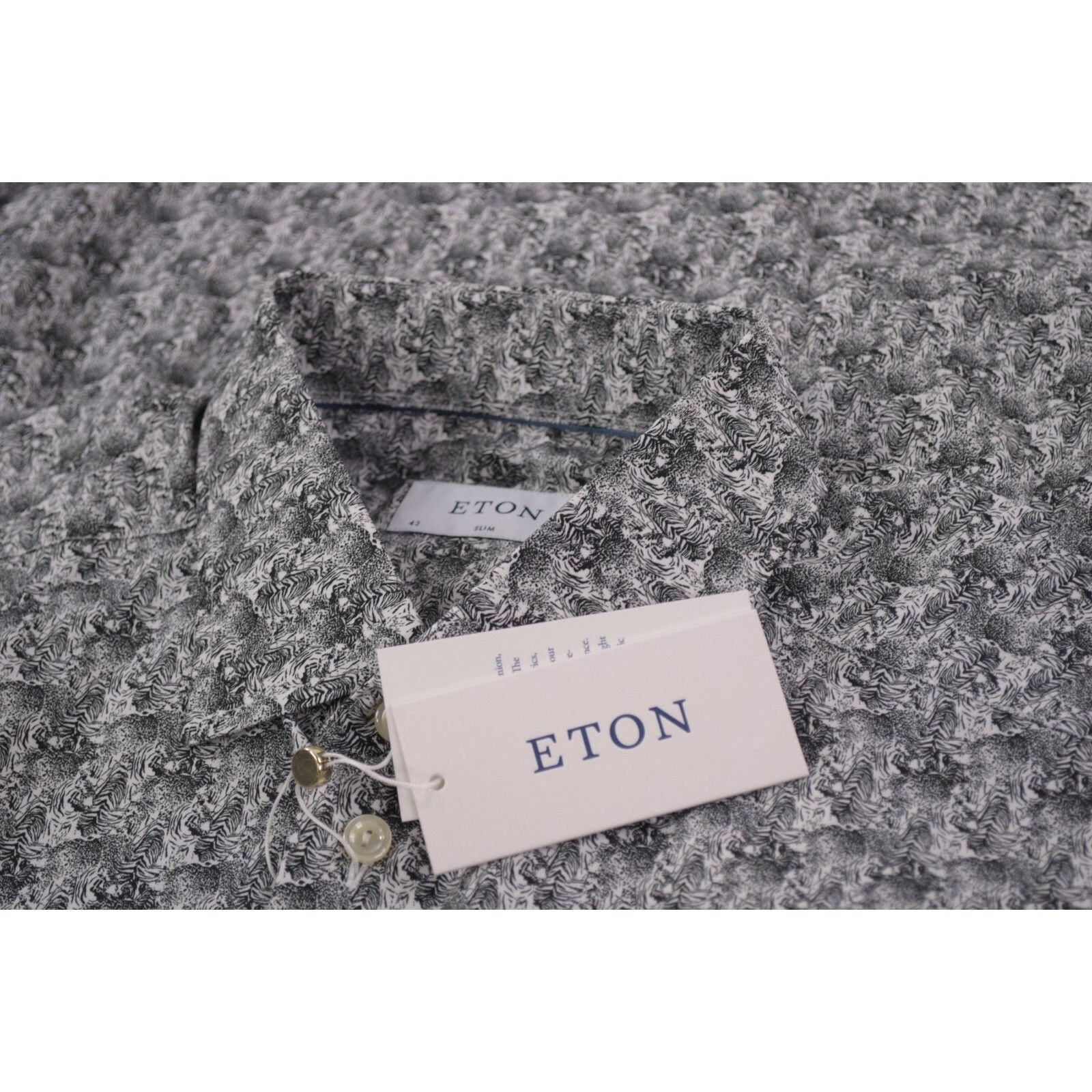Eton New with tags Shirt Size XL US In Black