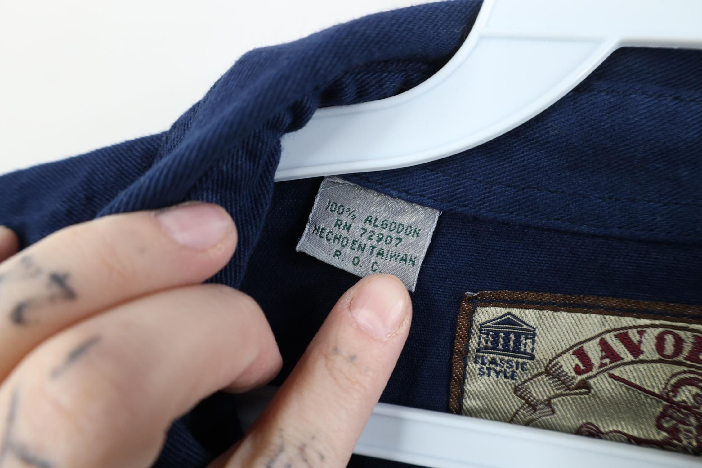 Vintage Deadstock Vintage 90s Streetwear Denim Collared Button Shirt Size US M / EU 48-50 / 2 - 7 Thumbnail