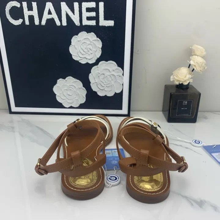 Louis Vuitton Louis Vuitton Brown Leather Casual Sandals for Women -2508 Size US 6 / IT 36 - 3 Thumbnail