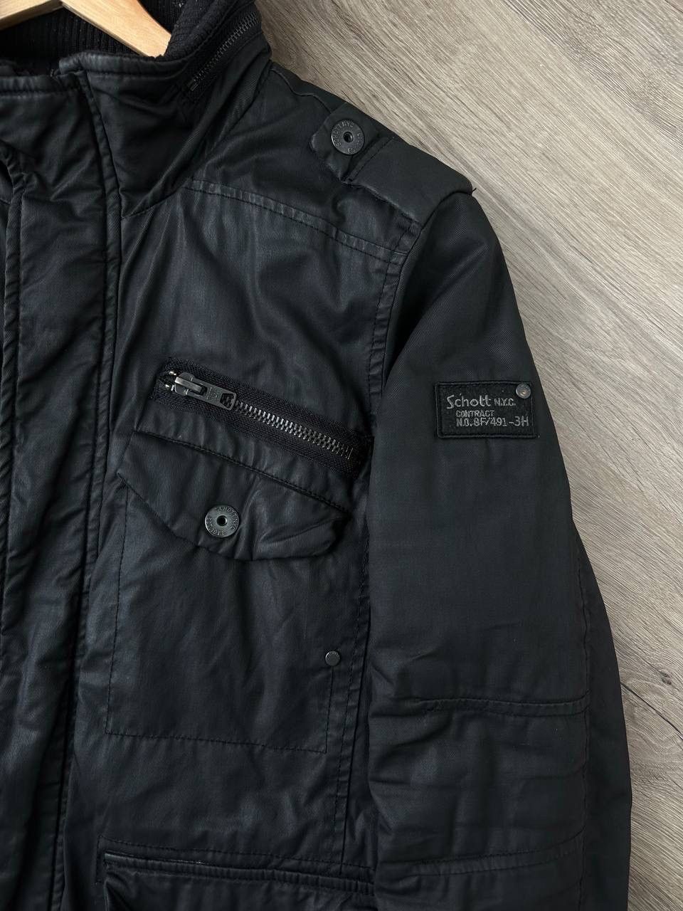 Japanese Brand × Schott × Vintage Vintage Japanese Schott Black Faded Pocket Jacket Size US M / EU 48-50 / 2 - 8 Thumbnail