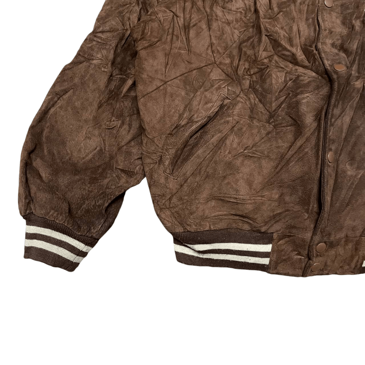 Converse Vintage 90's Converse Embroidery Leather Bomber Jacket Size US XXL / EU 58 / 5 - 5 Thumbnail