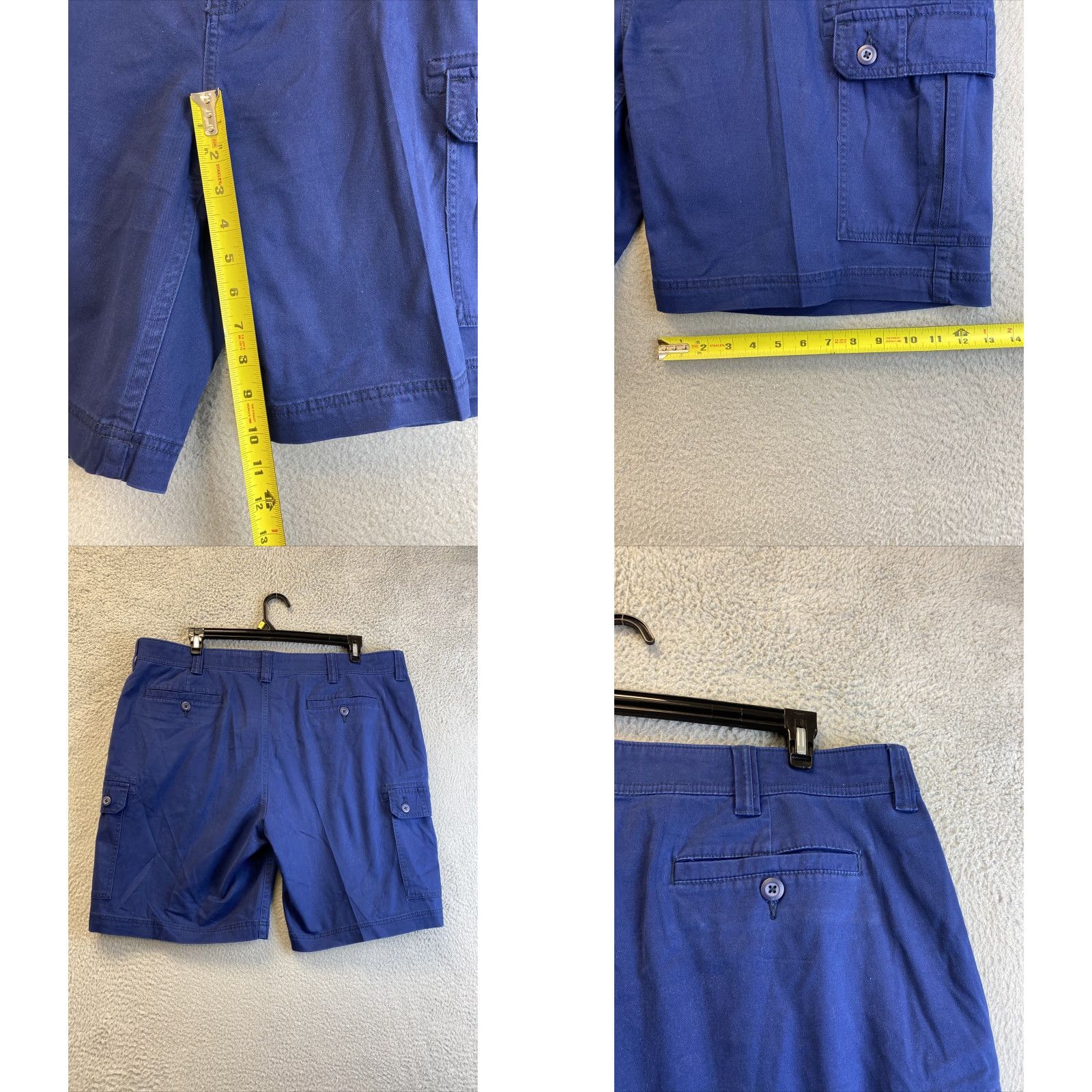 St. John St. Johns Bay Mens Cargo Shorts Size 42 Regular Fit Blue 10in Inseam Pockets Size US 42 / EU 58 - 8 Thumbnail