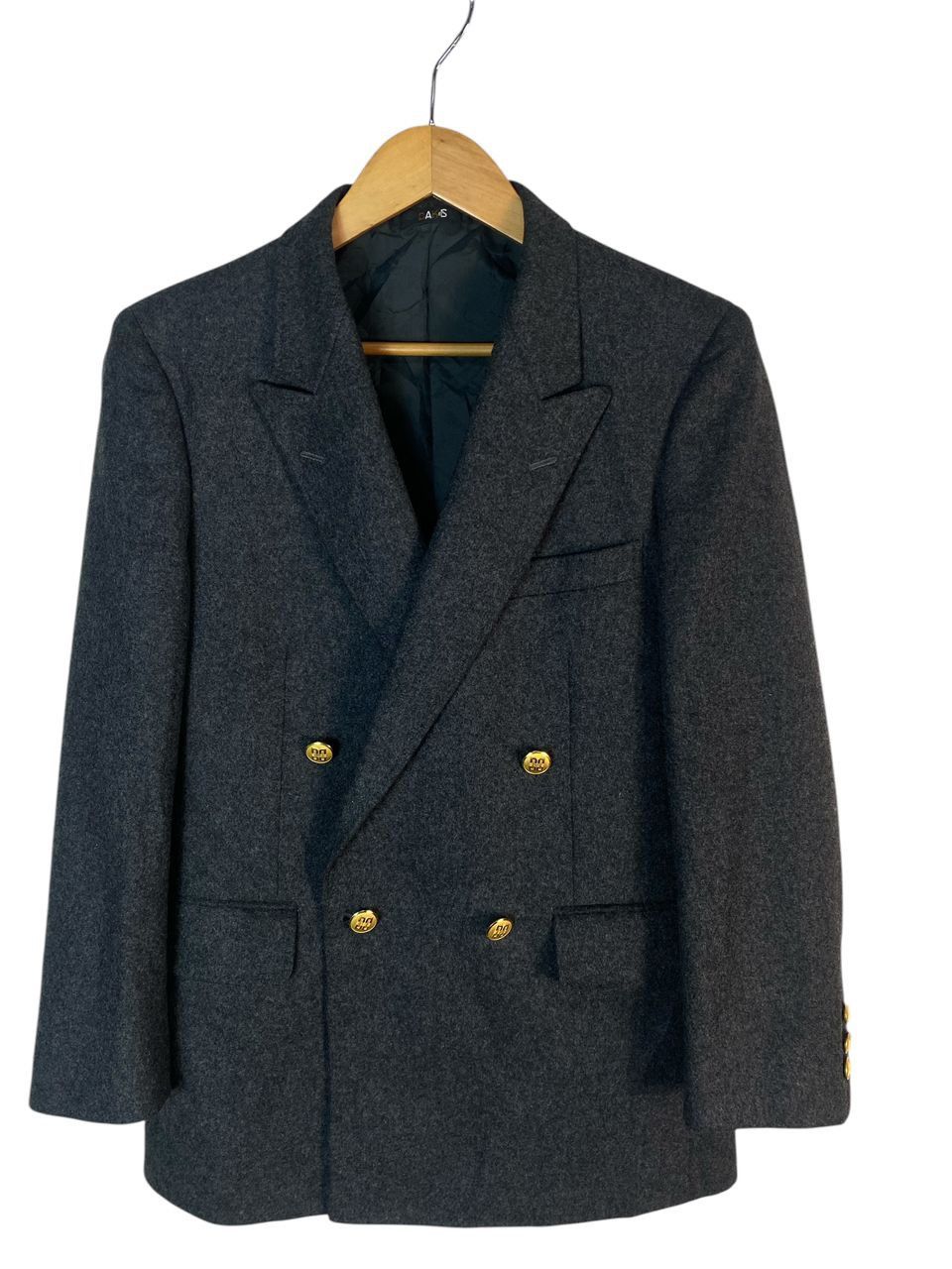 Vintage dark London gold button blazer jacket