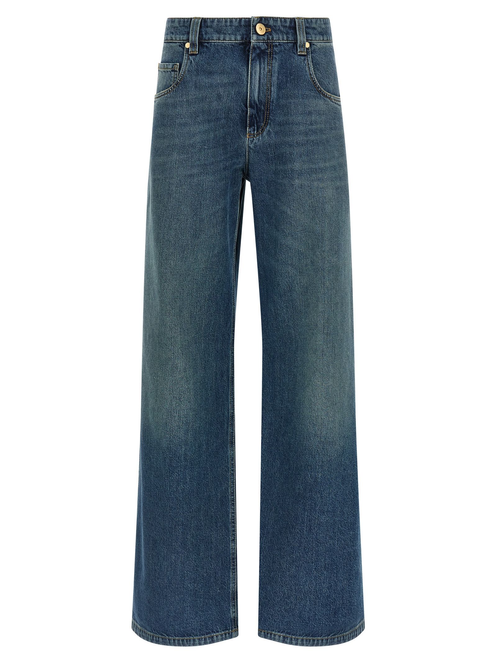 Brunello Cucinelli Stonewashed Denim Jeans Size 28" / US 6 / IT 42 - 1 Thumbnail