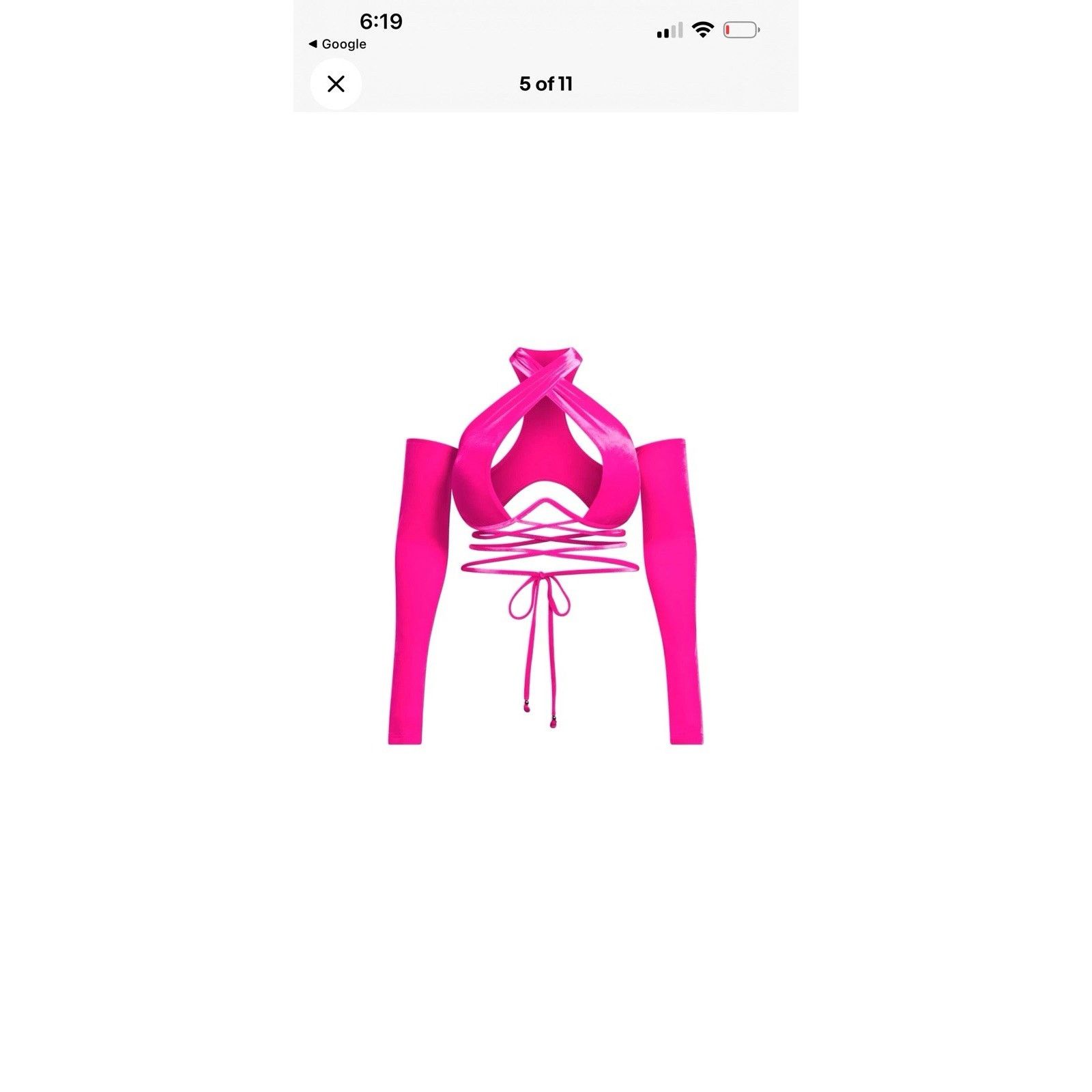 Adidas adidas IVY PARK 2X Pink Velvet Sexy Beyonce Bra Size ONE SIZE - 2 Thumbnail