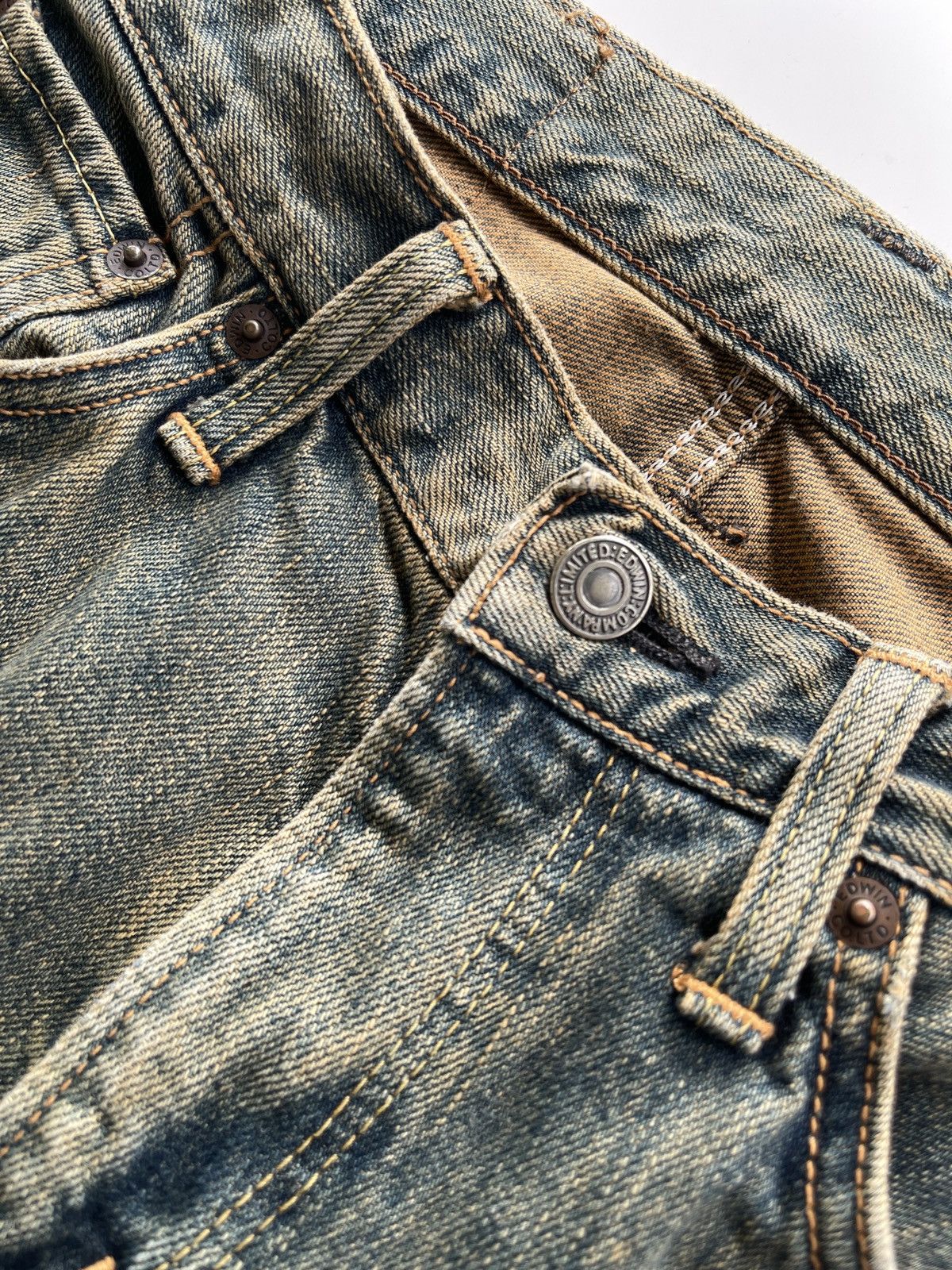 Vintage Vintage Edwin XV Ripped Distressed Denim Size US 27 - 11 Thumbnail