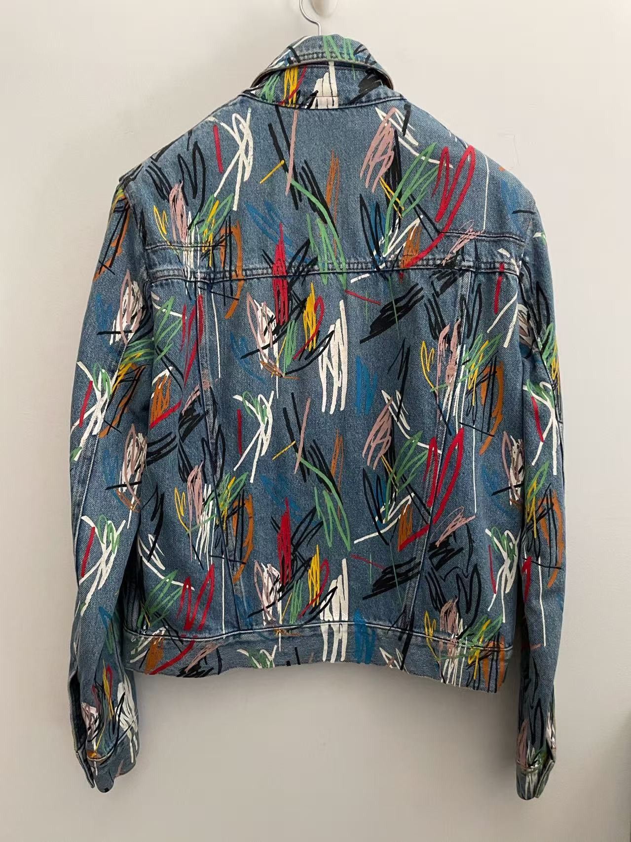 Dior Dior Homme KVA ss15 Scribble Multicolor Denim Jacket Size US M / EU 48-50 / 2 - 2 Thumbnail