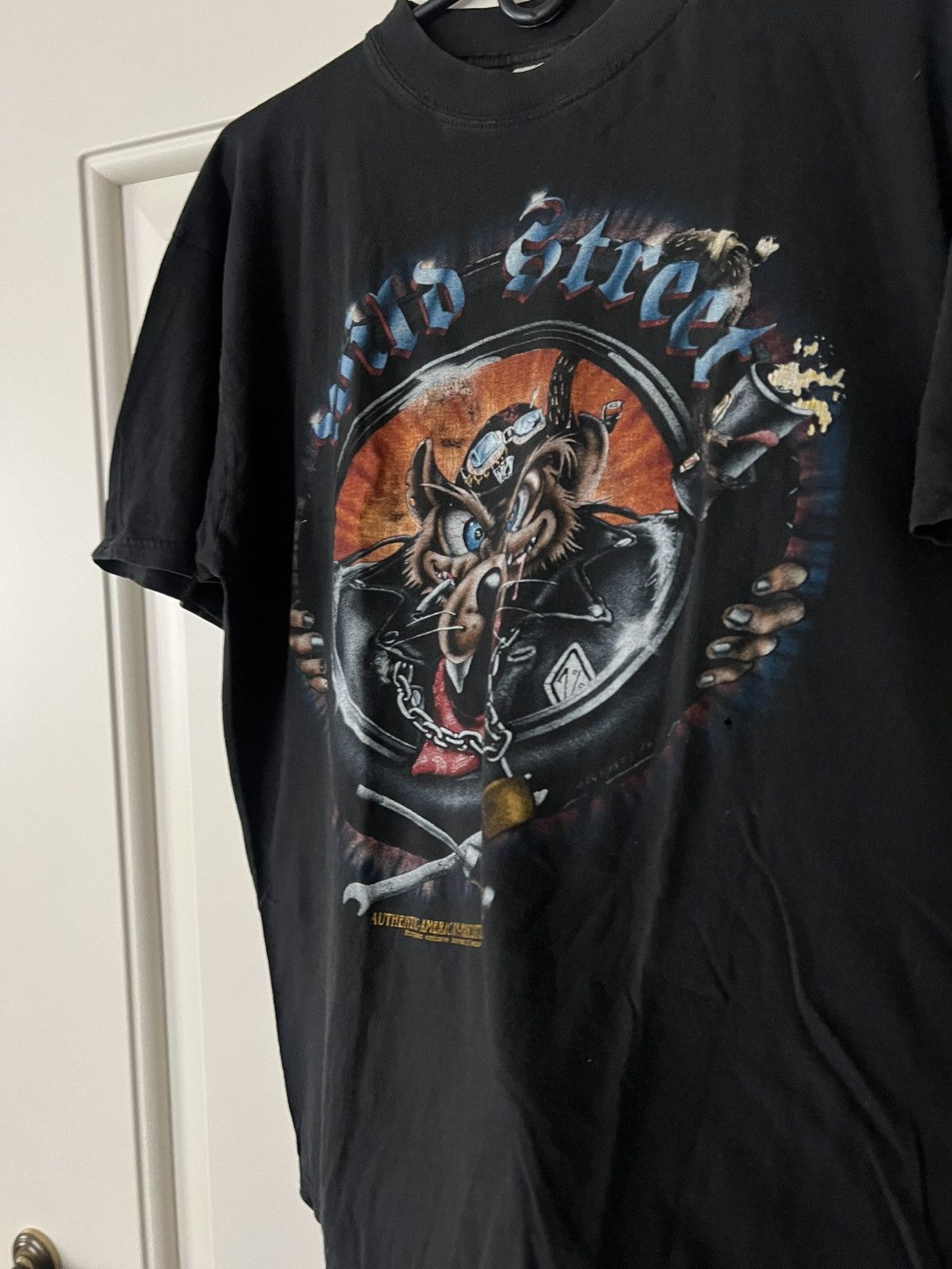 Vintage Vintage 90s Wild Street Biker Tee Authentic American Size US L / EU 52-54 / 3 - 5 Thumbnail