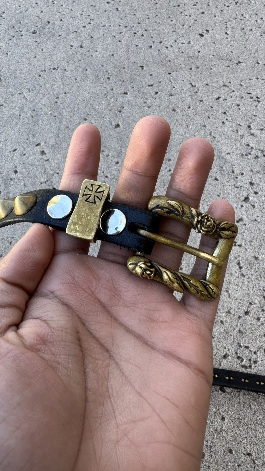 Enfants Riches Deprimes Enfants Riches Deprimes OG Spike Studded Skinny Belt Size 34 - 2 Thumbnail