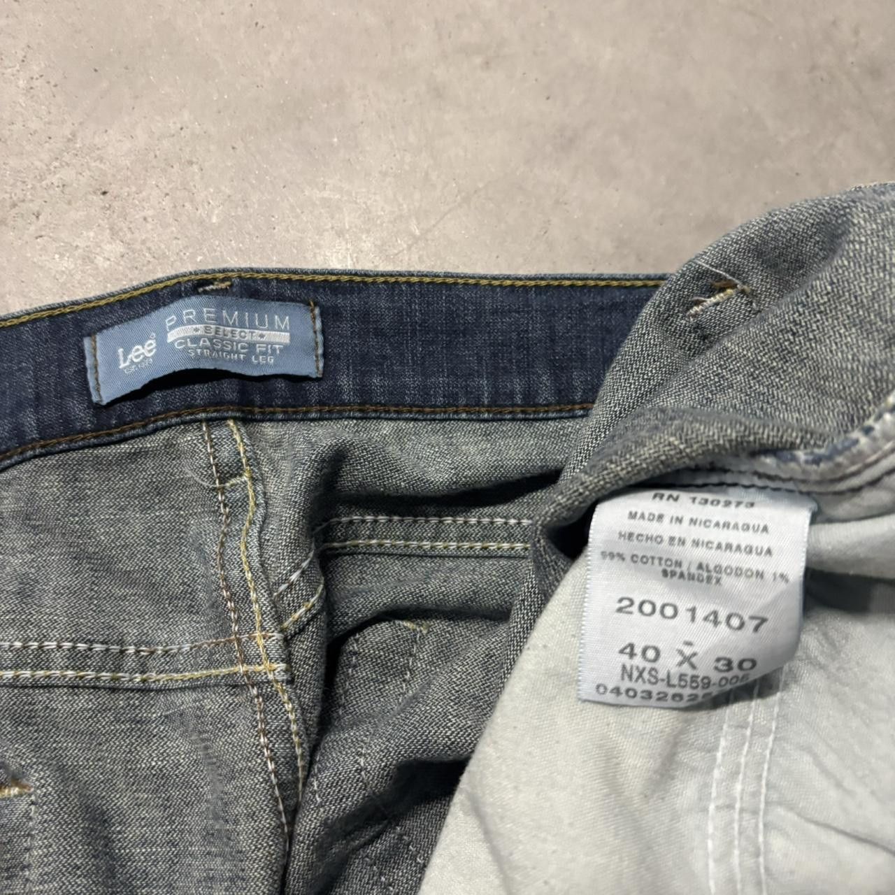 Japanese Brand × Vintage Crazy Vintage Y2K/2000s Grunge Dark Wash Skater Denim Jeans! Size US 40 / EU 56 - 8 Thumbnail