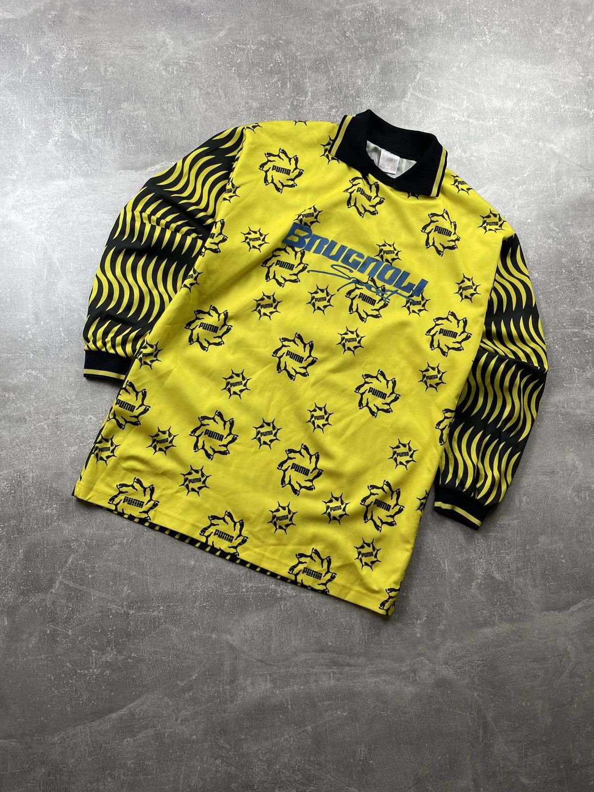 Puma Vintage Puma x Brugnoli Sport Goalkeeper Jersey 90s Graphic Size US XL / EU 56 / 4 - 1 Thumbnail