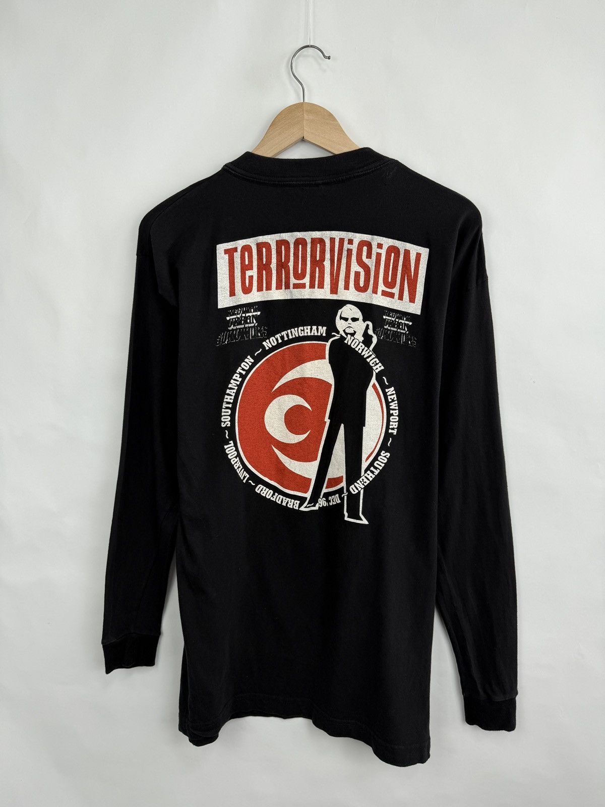Band Tees 🇬🇧 Vintage 1996 Terrorvision Rock Band Long Sleeve Rare Retro Size US L / EU 52-54 / 3 - 7 Thumbnail
