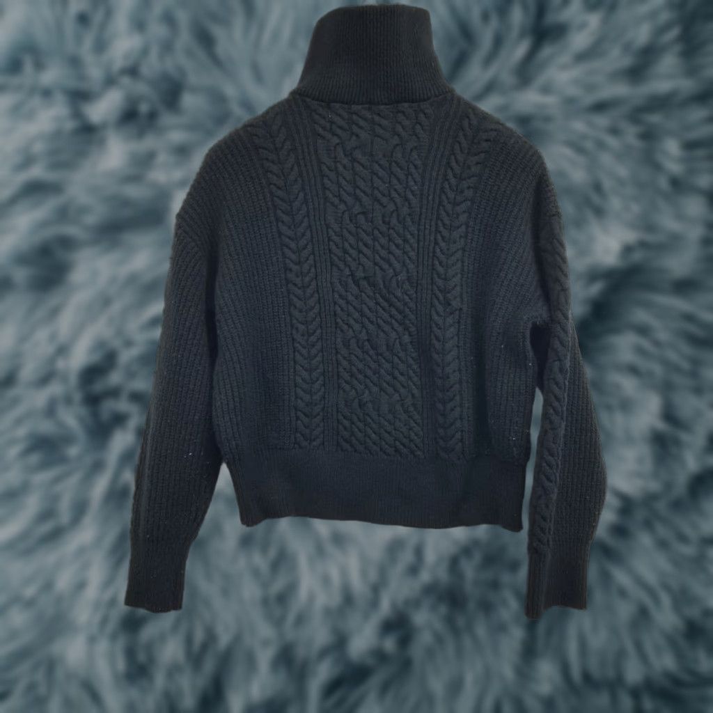 Nili Lotan Nili Lotan x Target Women’s Quarter Zip Cable Knit Pullover Sweater Black Size M Size M / US 6-8 / IT 42-44 - 1 Thumbnail